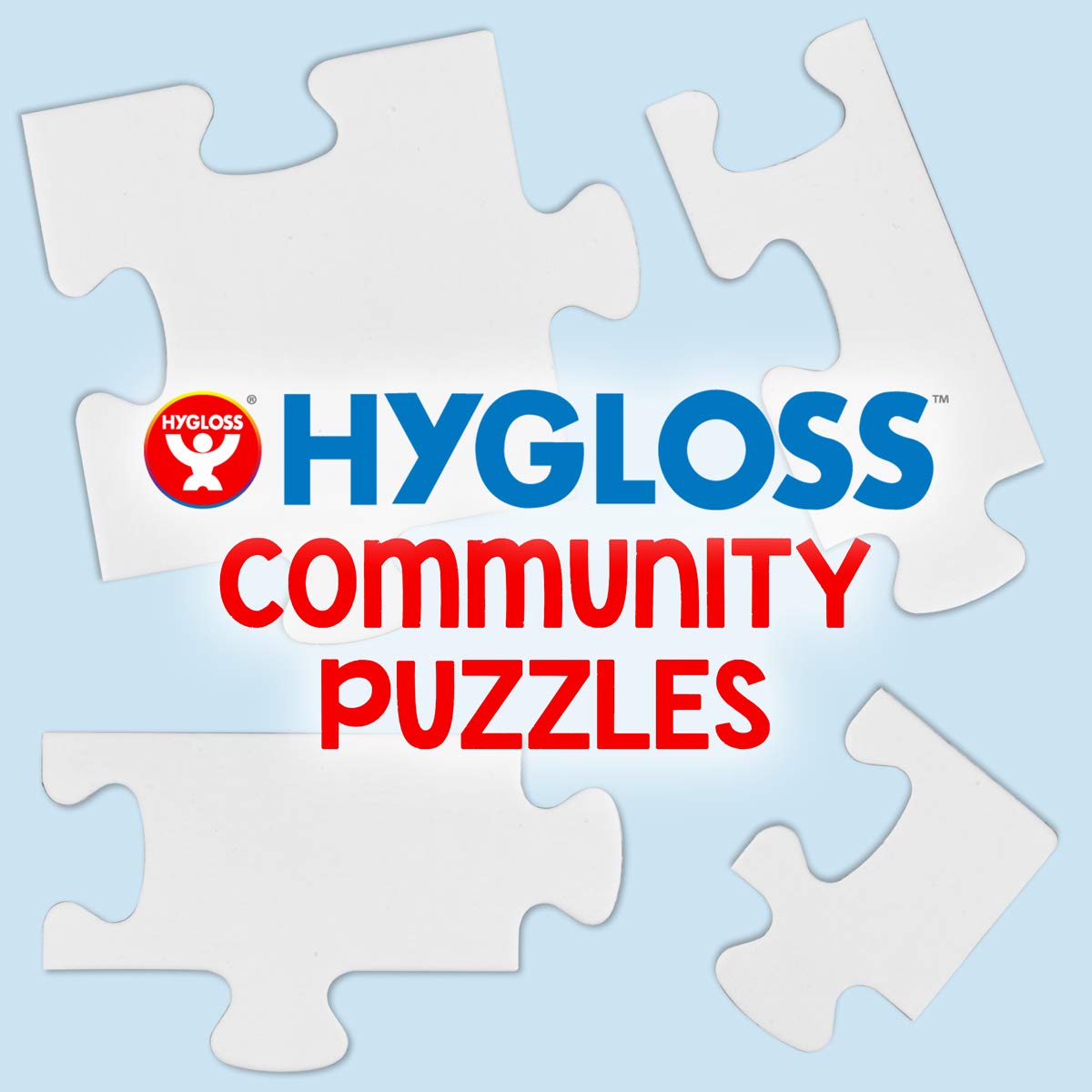 Hygloss Products Blank Community Puzzle - Create-A-Size - Fun Group Activity for Parties, Weddings, Classrooms & Offices - 84” x 44” Jigsaw Puzzle with 200 Pieces - Perfect for Team Building, Icebreakers & Social Events