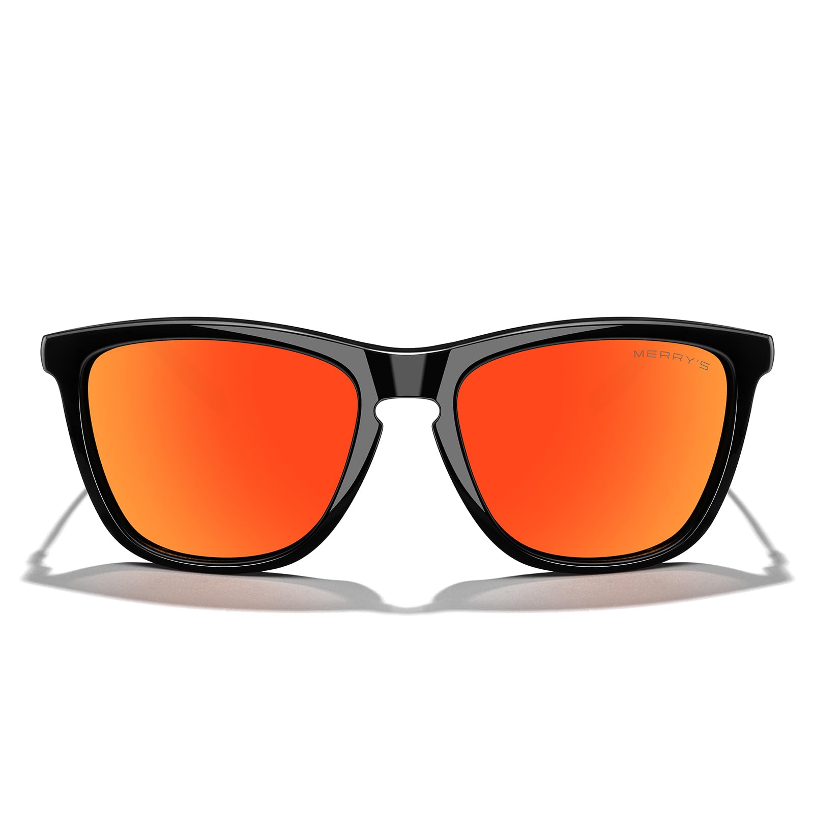 Stylish MERRY'S Unisex Polarized Sunglasses for Women & Men - Classic Retro Designer Frame with Durable Aluminum Legs - Perfect for Driving, Beach & Outdoor Activities