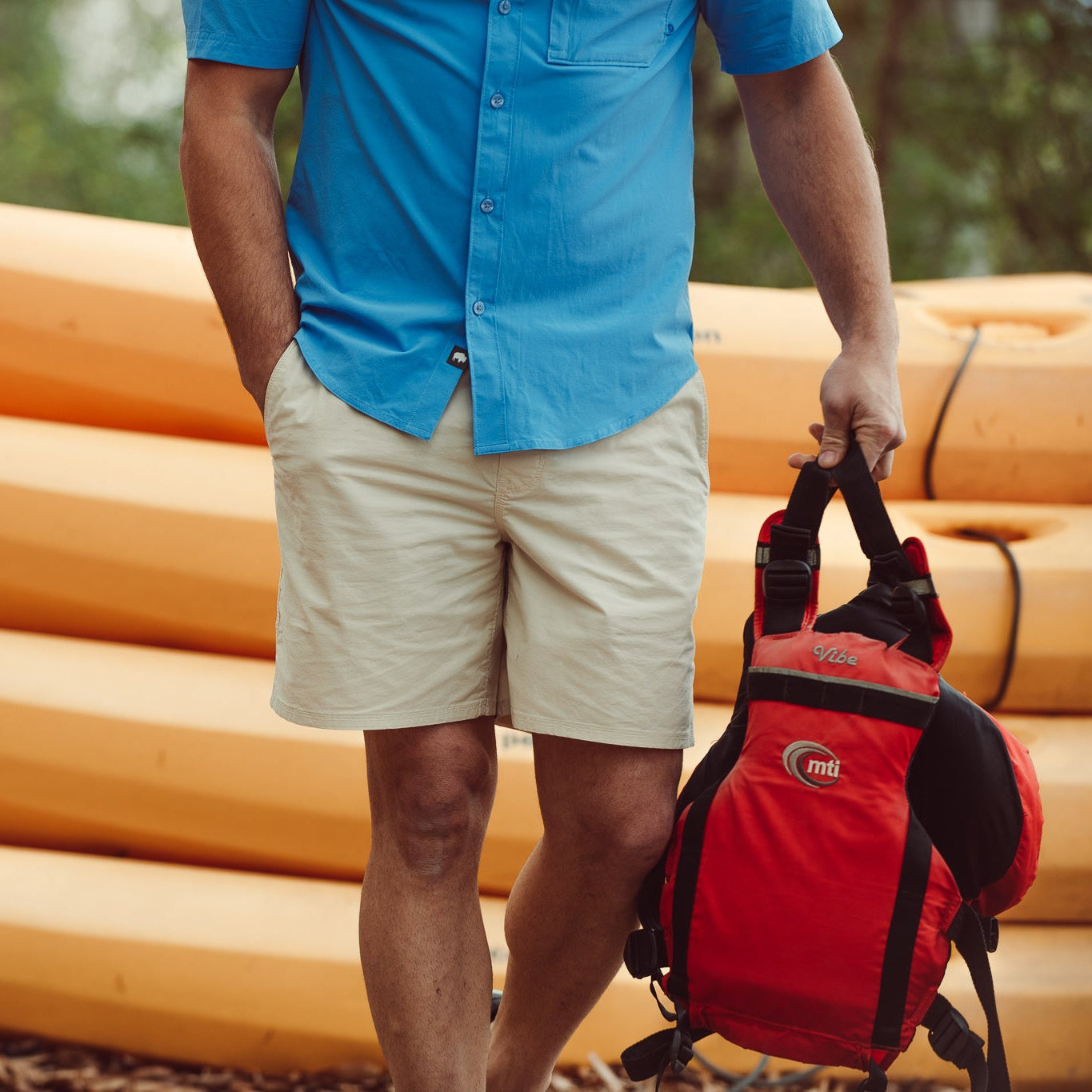 Stretch Poplin Deck Shorts for Men - Comfortable & Stylish Casual Shorts for Summer, Beach, and Outdoor Activities