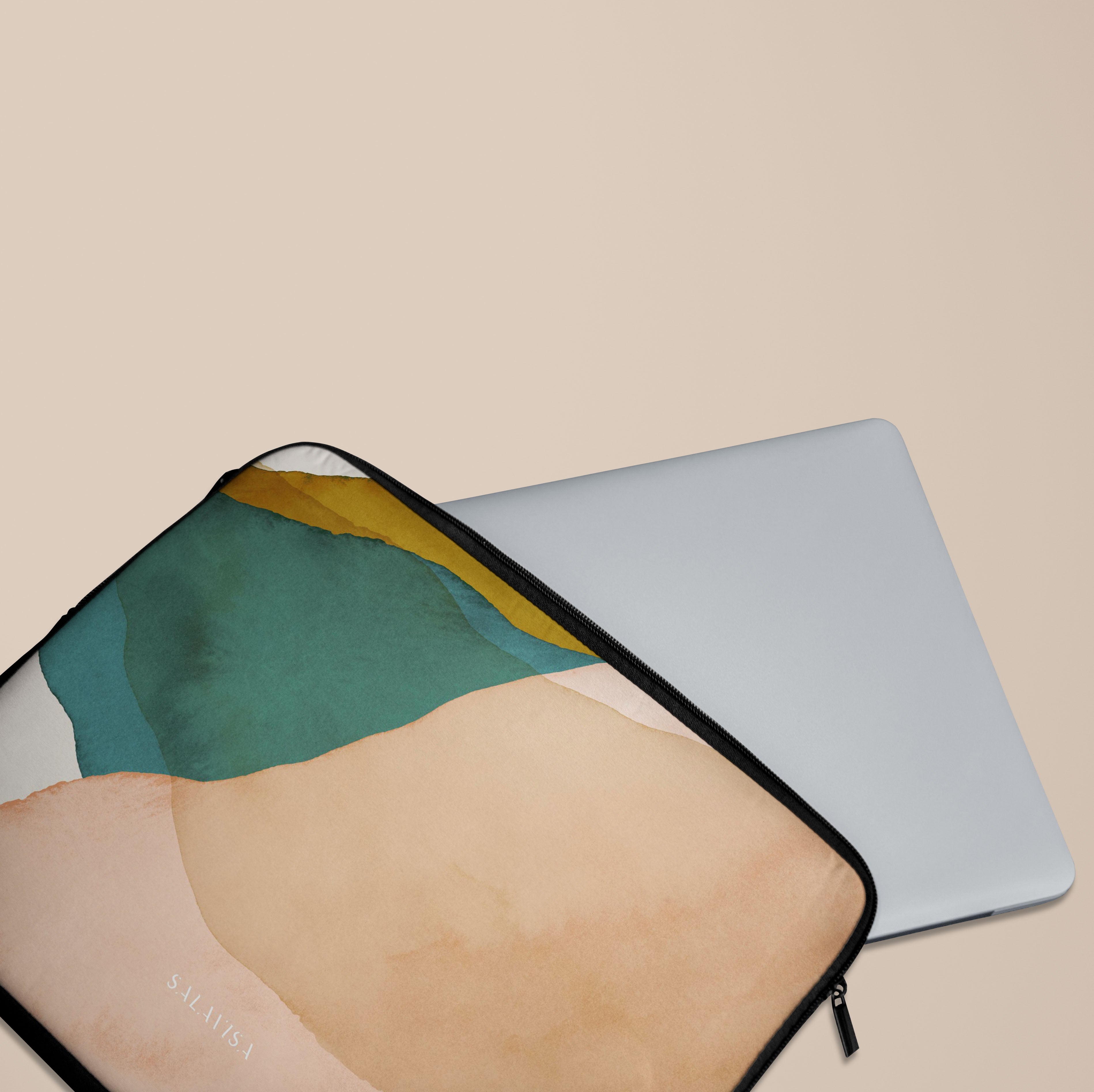 Eco-Friendly Pale Sage Laptop Sleeve Case - Lightweight & Protective 13-15 Inch MacBook/Notebook Cover - Perfect for Work, Travel & School Accessories