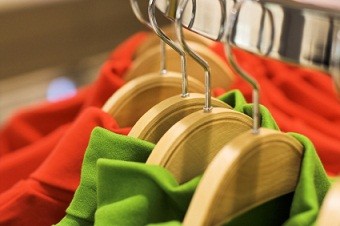 Premium Laminated Bamboo Clothes Hanger for Dresses & Shirts - Space-Saving Closet Organizer for Wardrobe Storage (Set of 5)