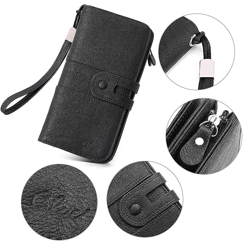 Stylish Leather Backpack Purse for Women - Large Designer Travel Bag with Matching Wallet & Card Holder - Perfect for Work, Commute & Weekend Getaways