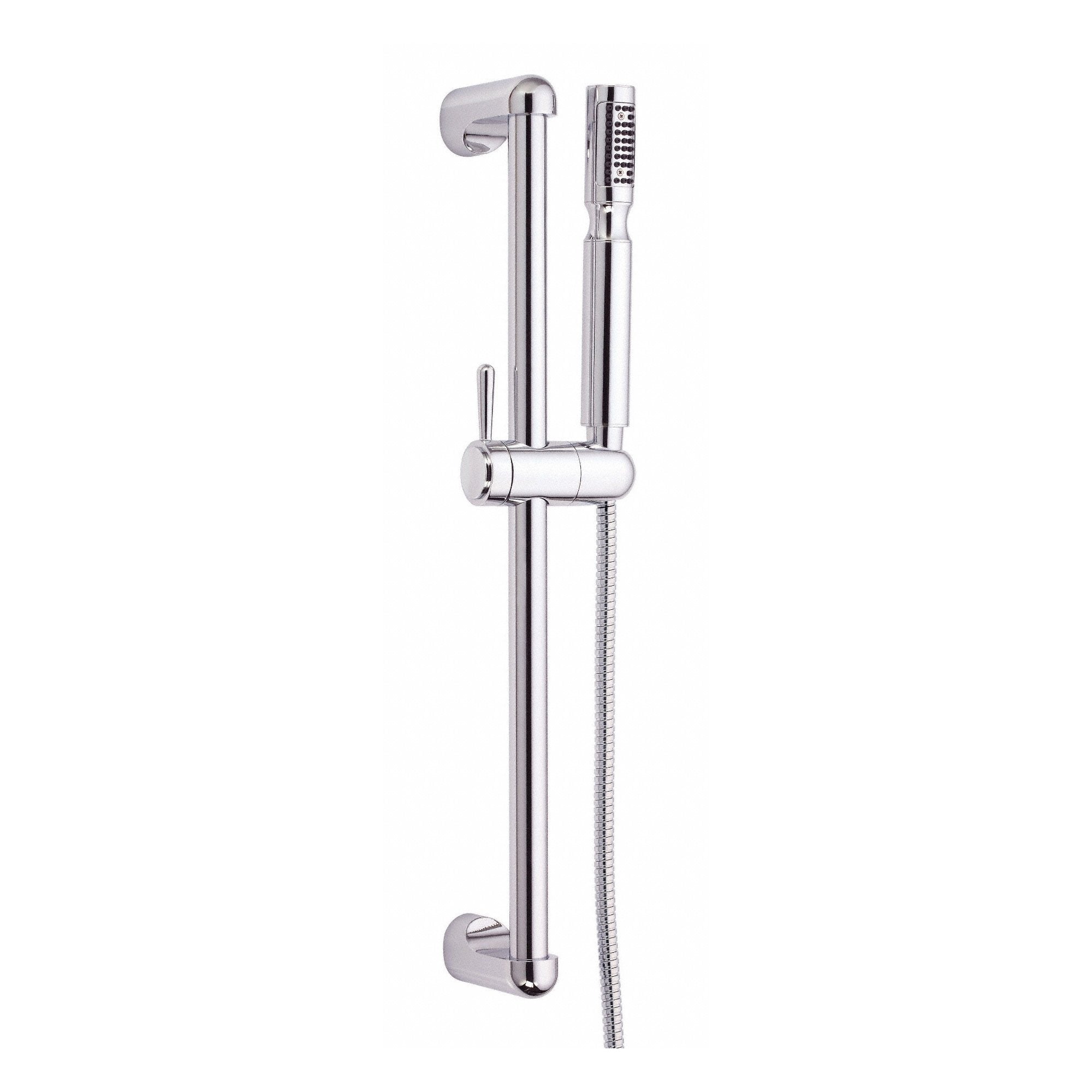 Danze Chrome 24-Inch Slide Bar Handheld Shower Head Set - Adjustable Shower System for Bathroom, Spa & Accessibility Needs