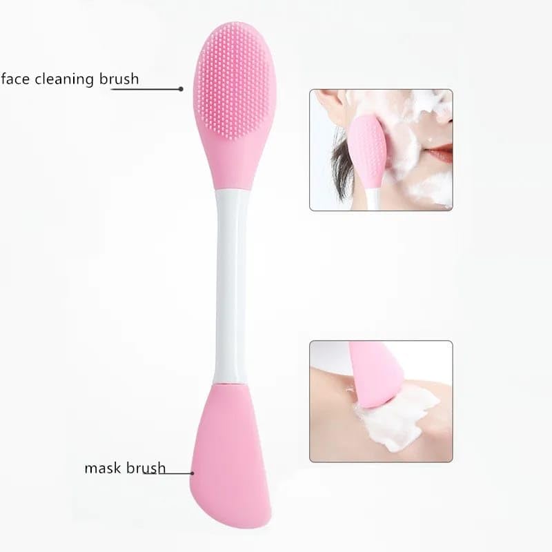 Kunya® Silicone Face Mask Brush - Soft Facial Mask Applicator & Makeup Remover Scrubber for Gentle Exfoliation, Lip Care & Body Butter Application (Multicolor) - Perfect for Skincare Routine, Spa Days & At-Home Beauty Treatments