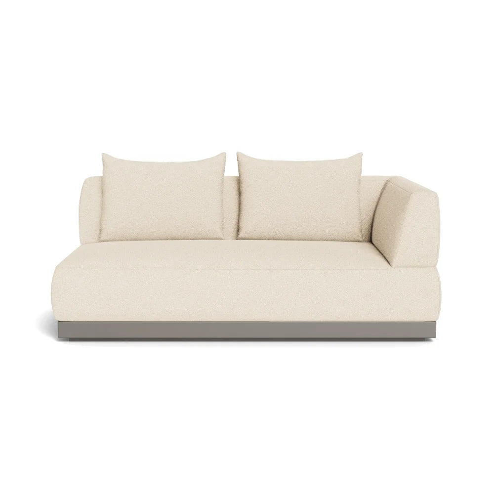 Amalfi 2-Seat Right Arm Outdoor Sectional Sofa - Patio Furniture for Backyard, Poolside & Garden Relaxation