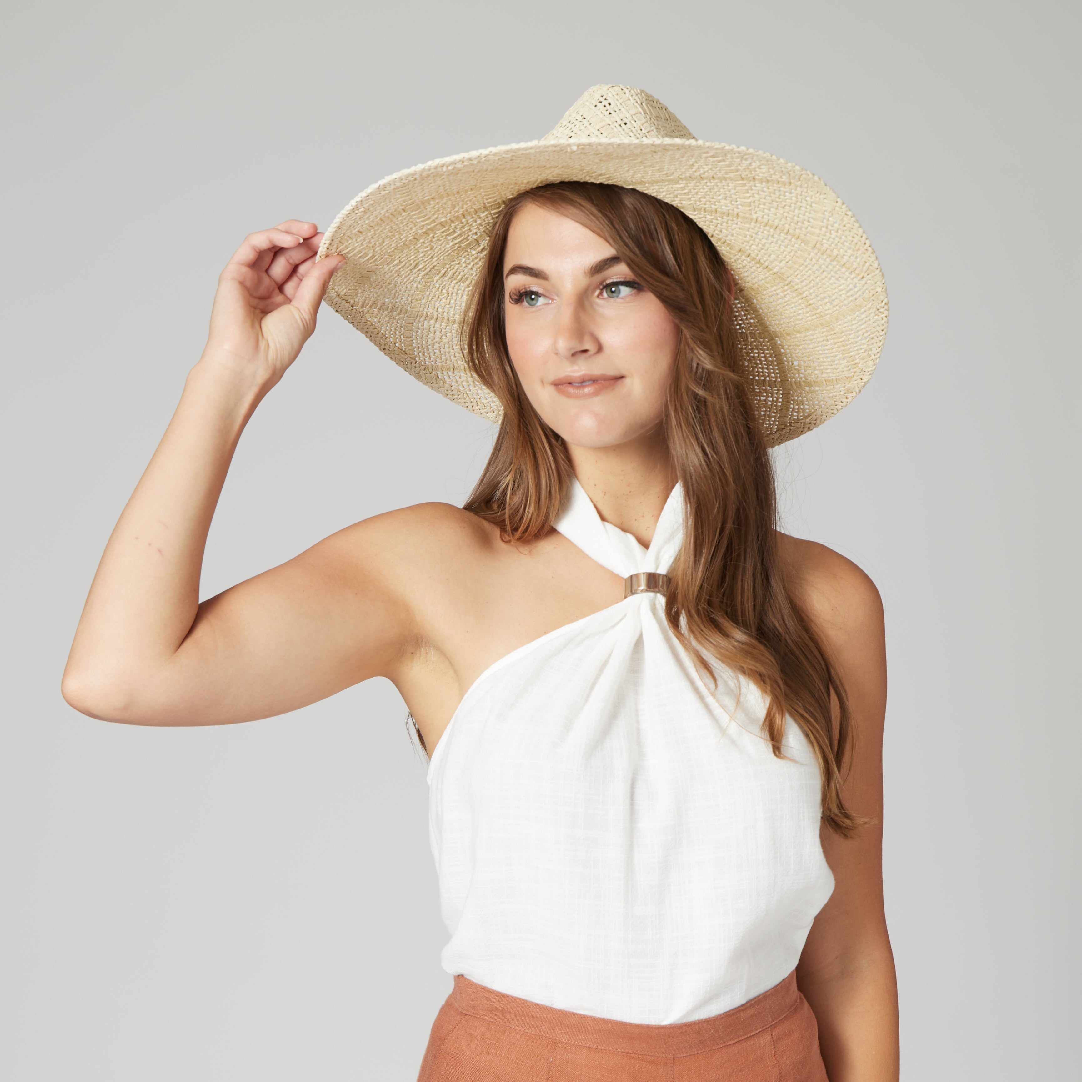 Stylish Sun Dialed Woven Pattern Fedora Hat for Men & Women - Summer Beach, Outdoor Travel & Fashion Accessory