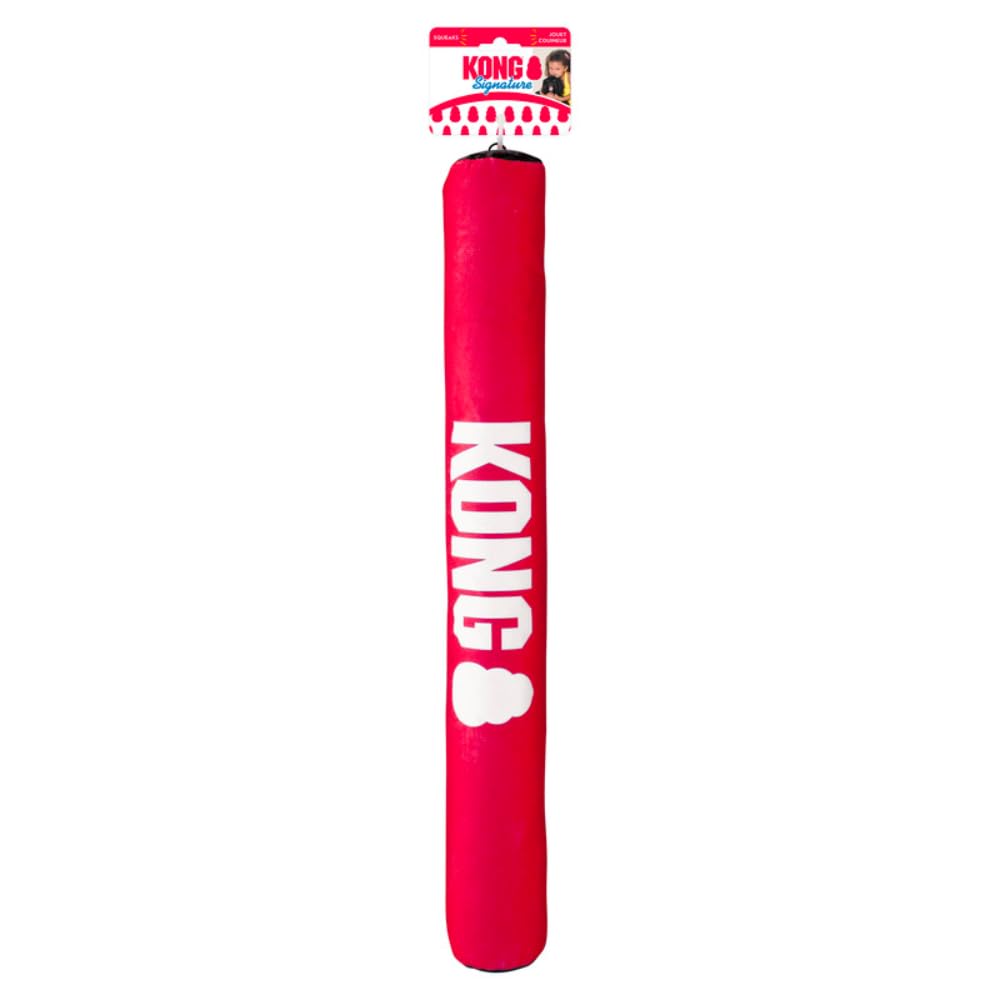 Kong Signature Stick Dog Chew Toy - XL Durable Rubber Chew for Aggressive Chewers - Perfect for Large Dogs, Playtime & Training - Long-Lasting Interactive Pet Toy for Outdoor & Indoor Use