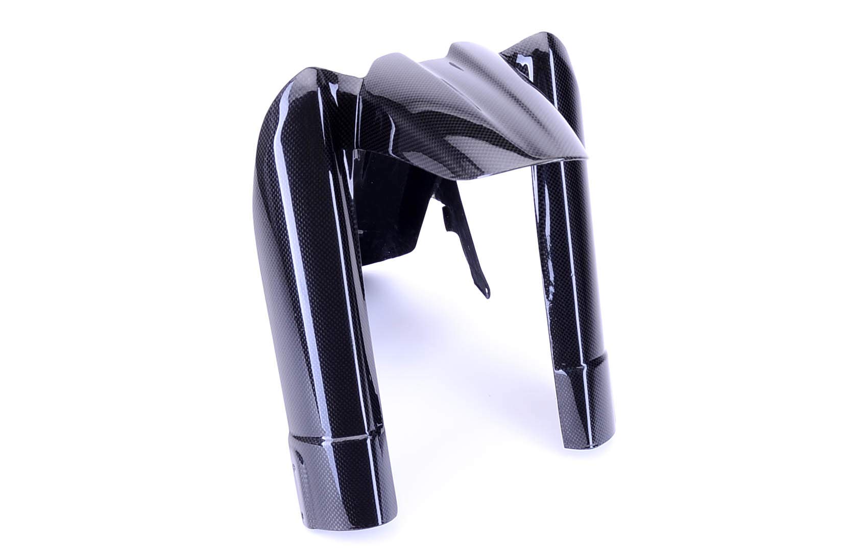 Bestem CBTR-T800-FFD Black Carbon Fiber Front Fender for Motorcycle - Lightweight & Durable Replacement Part - Perfect for Harley, Honda, Yamaha & More Bikes