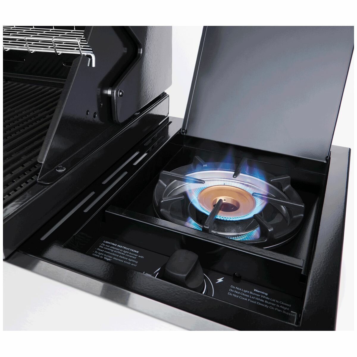 Beefeater 1200 Series 4-Burner LPG Gas Grill with Side Burner & Rolling Cart - BMG1241BB | Outdoor Cooking, Backyard BBQ, Patio Entertaining