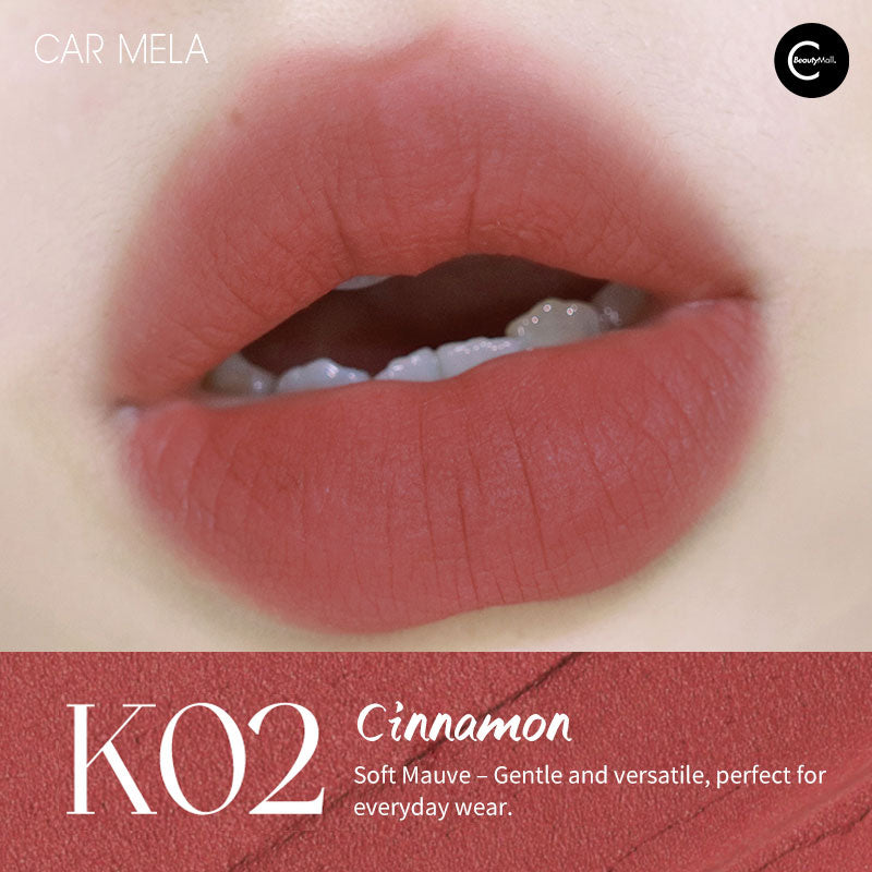 CARMELA Low Saturation Nude Lip Mousse - Long Lasting Matte Liquid Lipstick for Everyday Natural Makeup Look | Perfect for Office, Date Night and Special Occasions