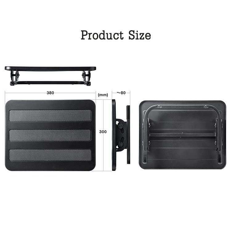Ergonomic Adjustable Tilting Footrest for Office & Gaming Chairs - Non-Slip Under Desk Foot Rest with Large Platform - Black (Perfect for Home Office, Workstations & Long Computer Sessions)