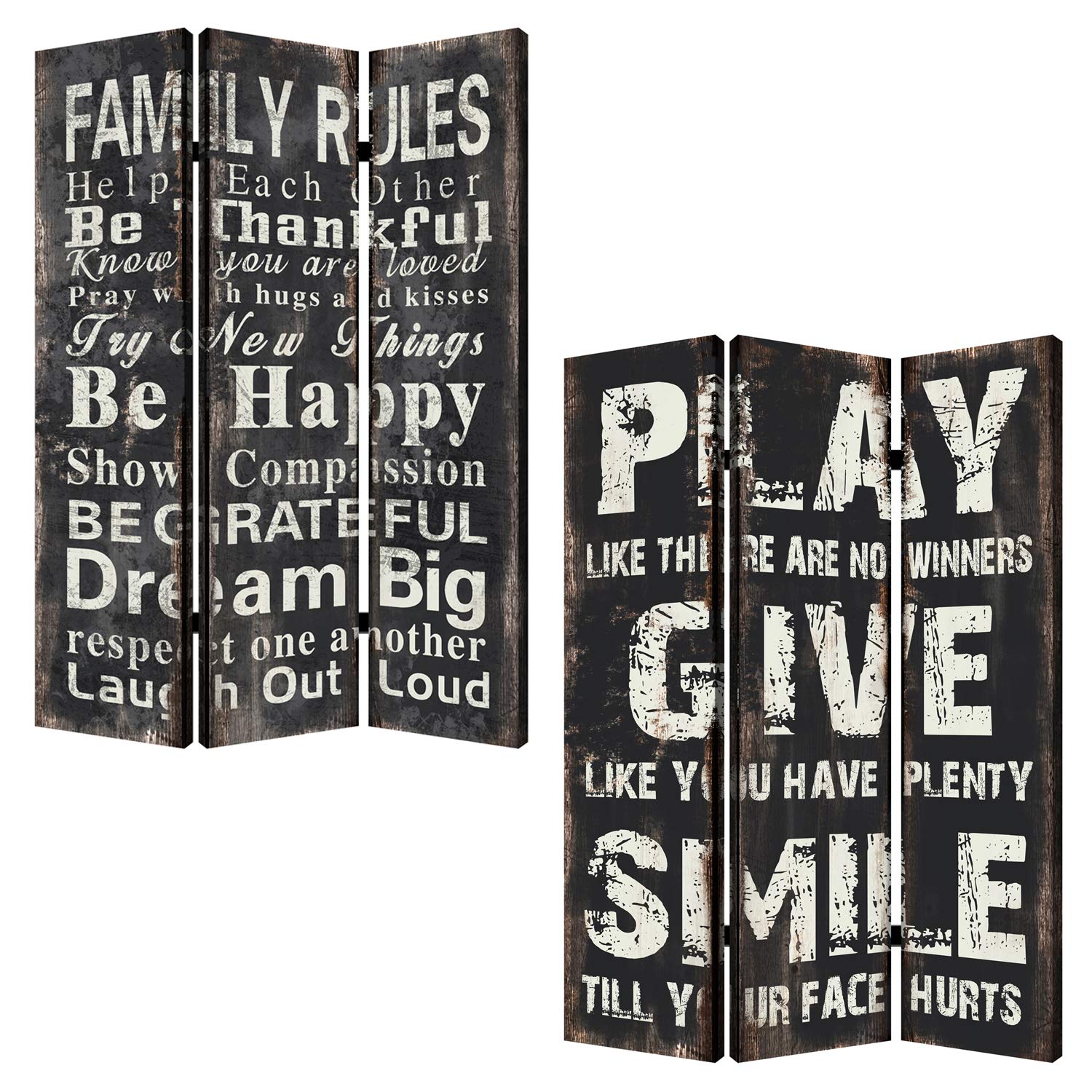 Screen Gems Family Rule Room Divider - 6-Panel Folding Privacy Screen for Home, Office & Classroom - Perfect for Space Separation & Organization