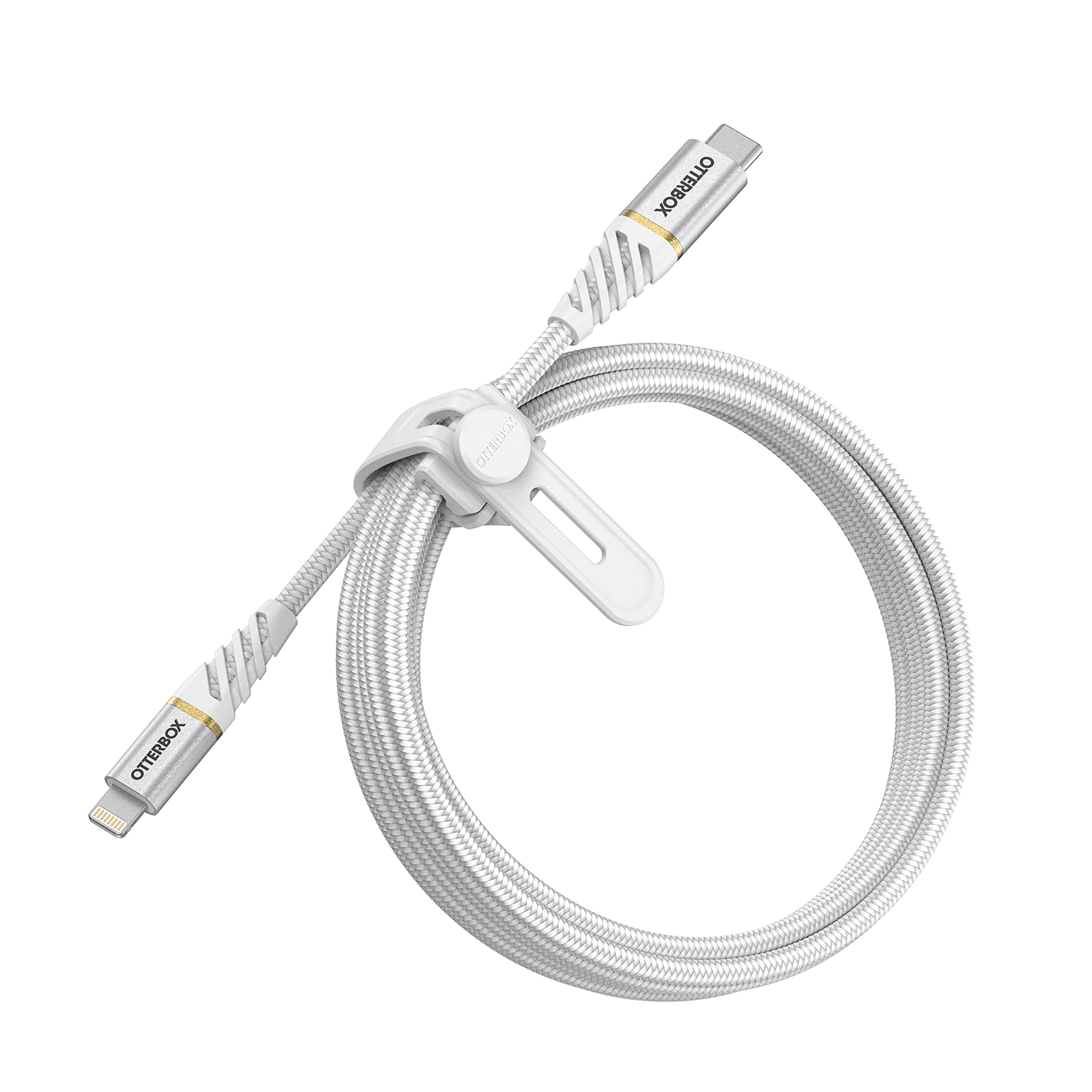 OtterBox Fast Charge Premium Lightning to USB-C Cable 6.6ft (2M) - Durable & High-Speed Charging Cord for iPhone, iPad - Perfect for Home, Office & Travel - Cloud Sky Color