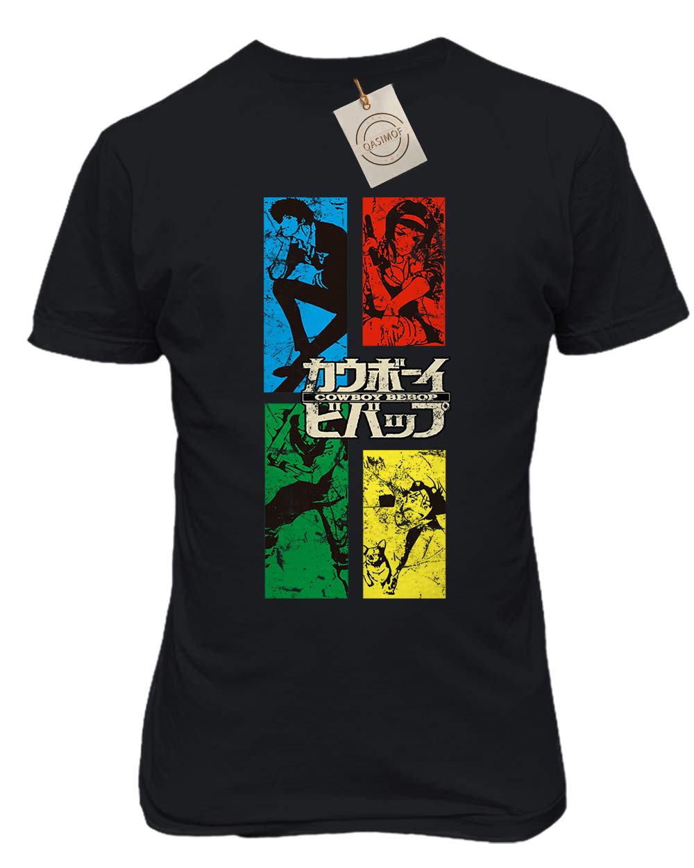 RIVEBELLA Cowboy Bebop Anime Manga Crew Neck Novelty Graphic T-Shirt for Men | Casual Wear, Cosplay & Anime Fan Gifts