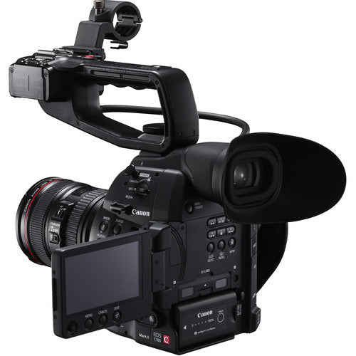 Canon EOS C100 Mark II Professional Cinema Camera with Dual Pixel CMOS AF & EF 24-105mm f/4L IS II USM Zoom Lens Kit - Perfect for Filmmaking, Documentary Shooting, and Wedding Videography