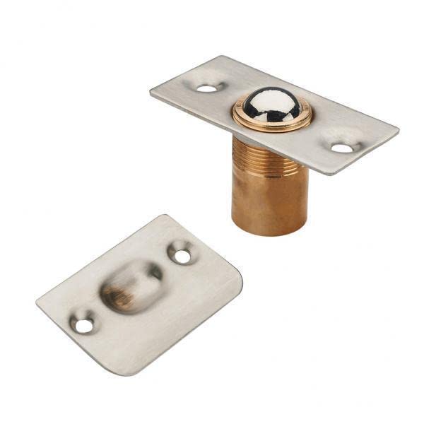 15x Adjustable Roller Ball Door Spring Catch Lock - Stainless Steel Internal Latch for Cabinet, Wardrobe & Furniture Doors (Home & Office Use)