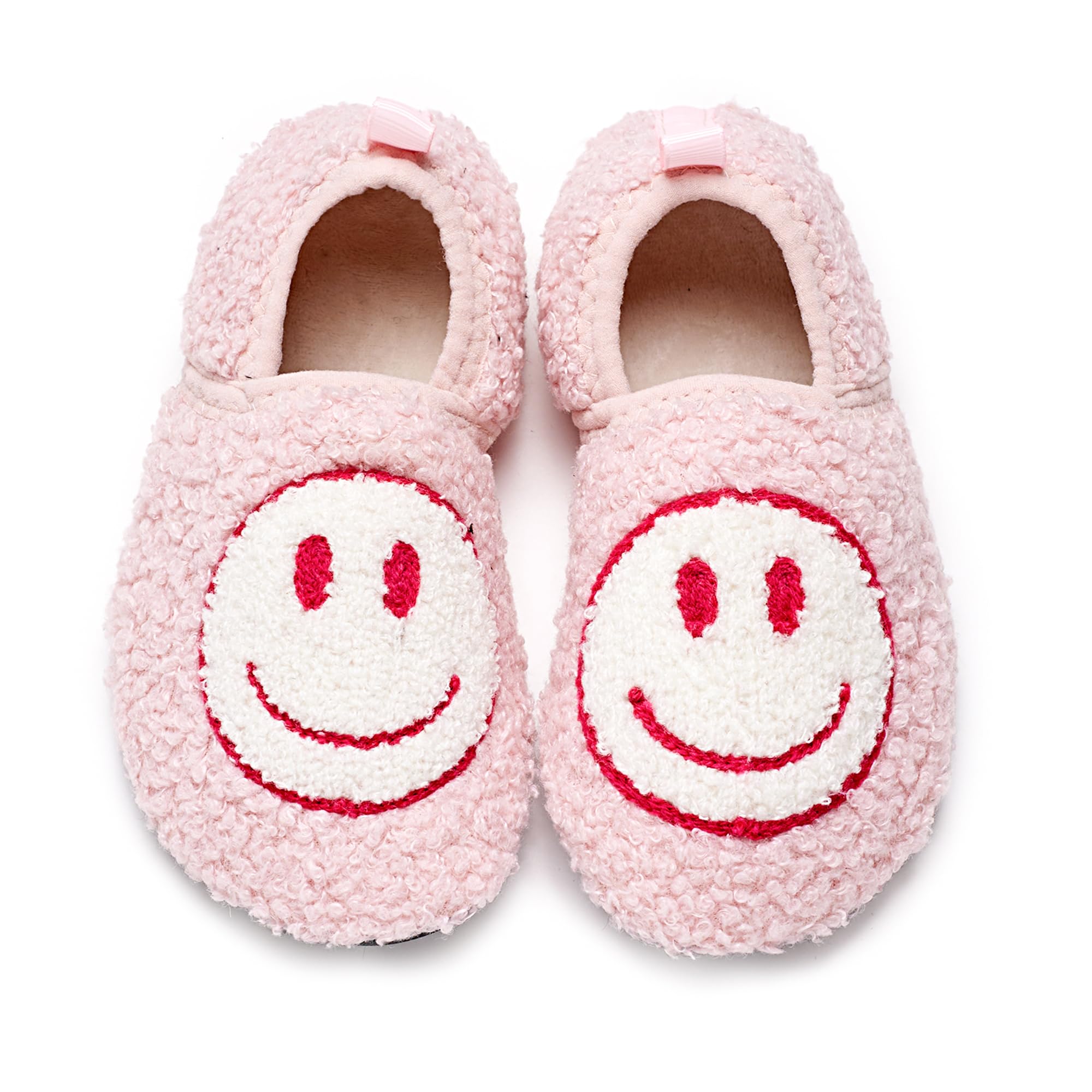 **COVS Smile Face Slippers for Kids & Toddlers - Non-Slip TPR Soft Sole House Shoes for Boys & Girls - Comfortable Indoor Socks for Playtime, Home & Preschool**