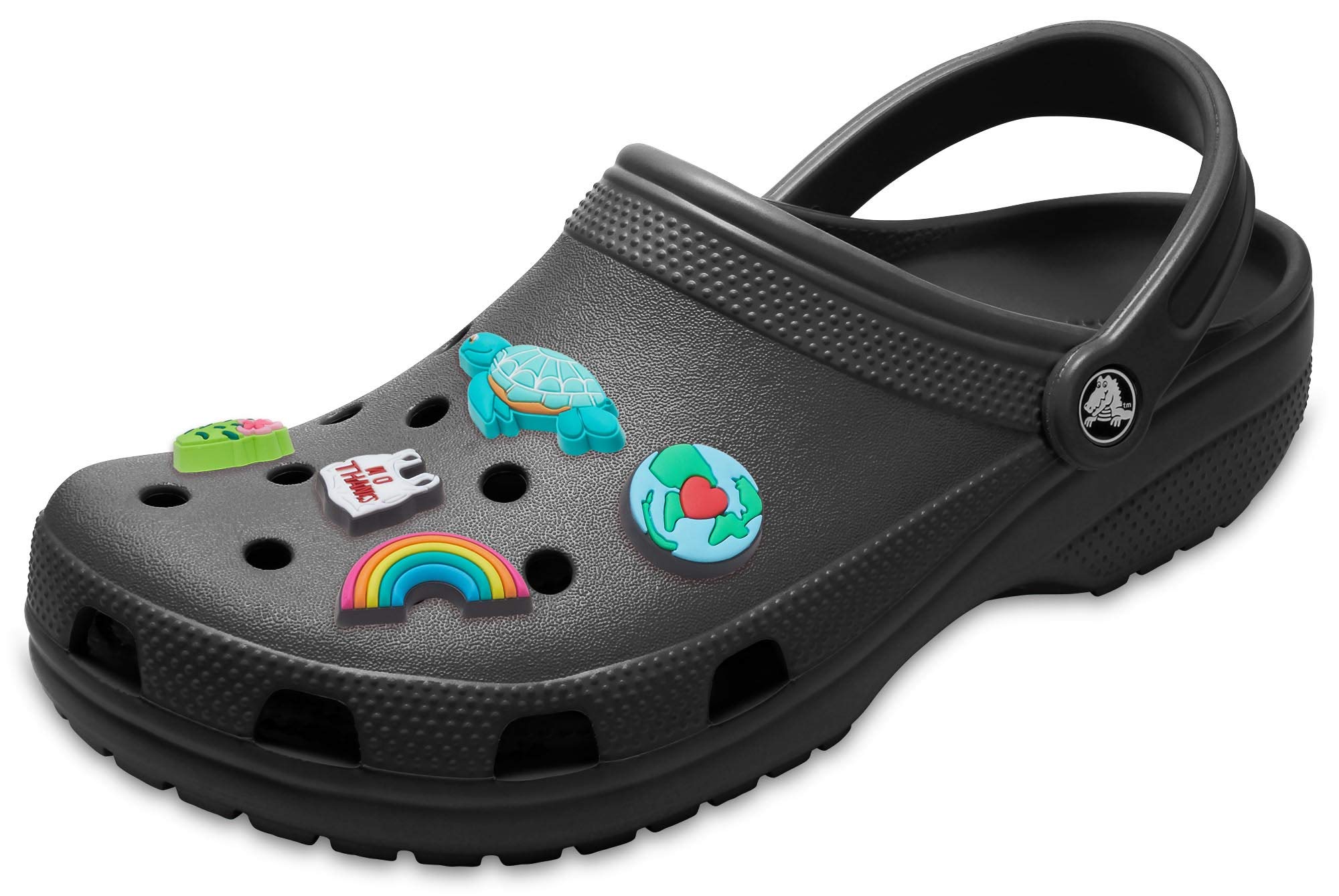 Crocs Classic Clog for Men & Women with 5-Pack Jibbitz Charms - Comfortable Slip-On Shoes for Casual Wear, Outdoor Activities & Home Use