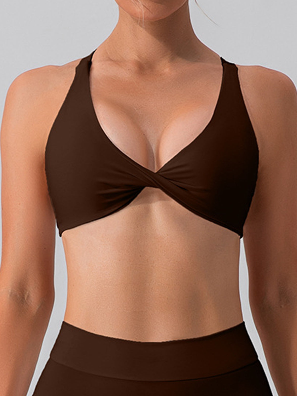 ZASUWA Women's High Support Cross Back Sports Bra - Perfect for Yoga, Running & Gym Workouts