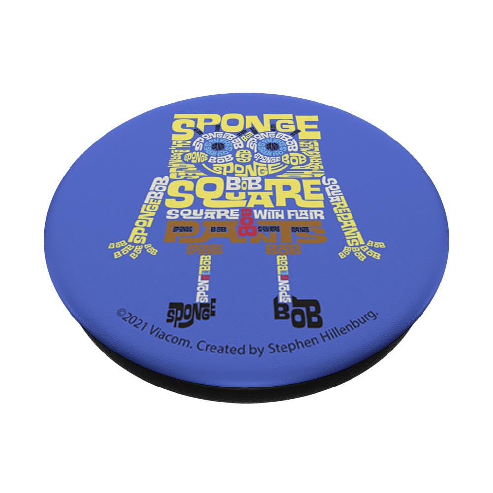 SpongeBob SquarePants PopSockets PopGrip - Swappable Phone Grip & Stand for iPhone, Samsung & Smartphones - Perfect for Watching Videos, Taking Selfies & Secure Phone Handling