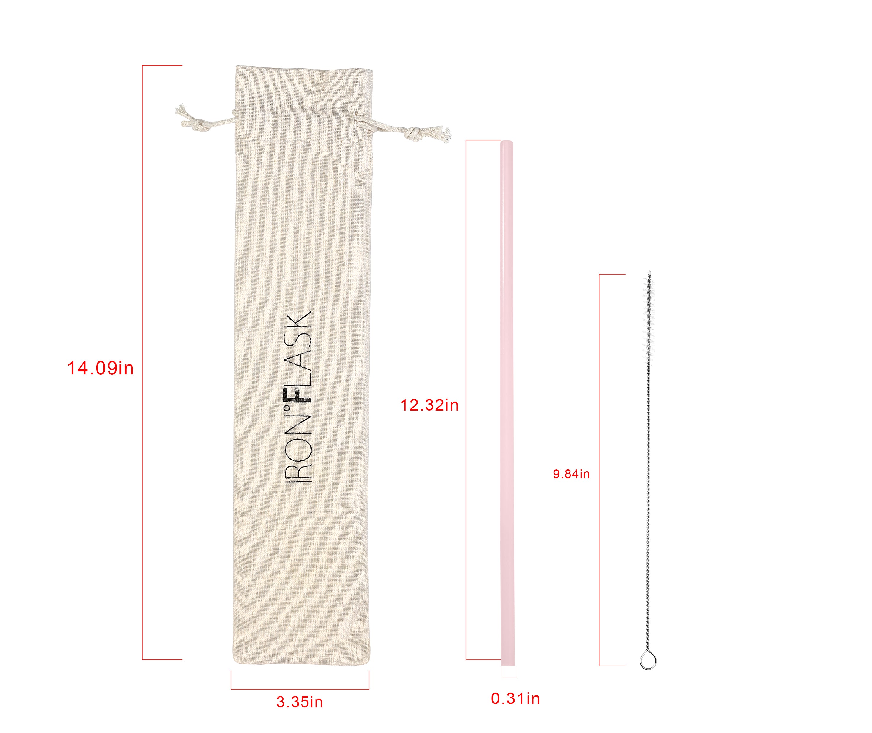6-Pack Replacement Straws with 3 Cleaning Brushes - Durable Plastic Drinking Straws for Smoothies, Iced Coffee & Reusable Cups | Dishwasher Safe Accessories