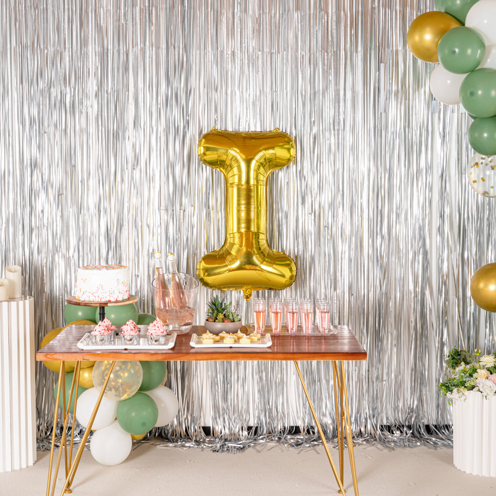 Balloonify Gold Mylar Letter I Balloon - 40 Inch Large Foil Alphabet Balloon for Birthday Party Decorations, Wedding, Anniversary & Graduation Celebrations