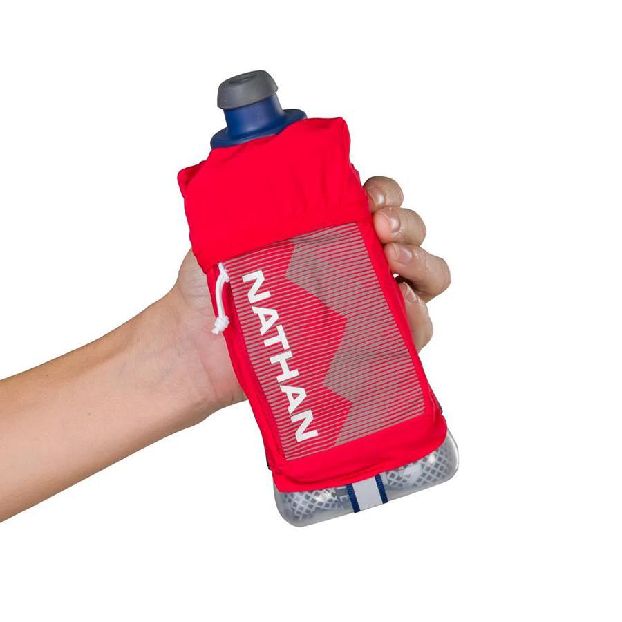 QuickSqueeze Plus 12oz Insulated Handheld Water Bottle - Leakproof & Durable for Gym, Hiking, Travel & Outdoor Activities