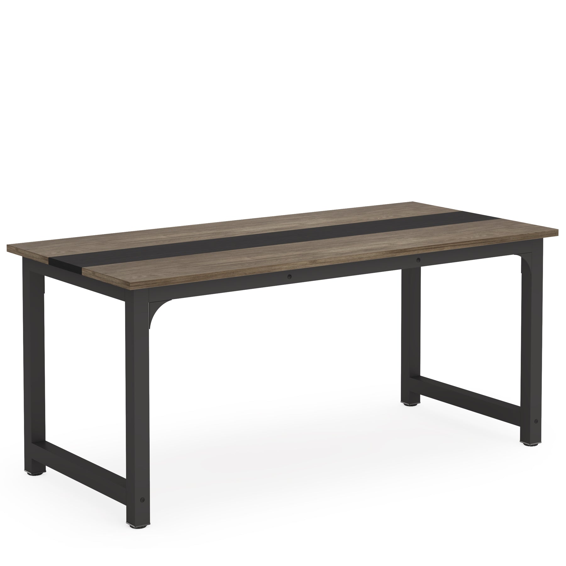 Tribesigns Modern Computer Desk - 55 Inch Office Desk with Keyboard Tray, Sturdy Study Writing Table for Home & Workspace - Perfect for Gaming, Remote Work & Small Spaces