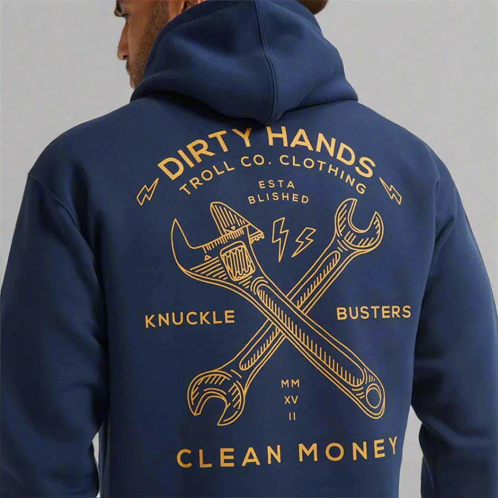 DHCM Twisting Wrenches Hoodie - Trendy Pullover Sweatshirt for Men & Women - Perfect for Mechanics, DIY Enthusiasts & Streetwear Fashion - Great for Work, Casual Wear & Outdoor Activities
