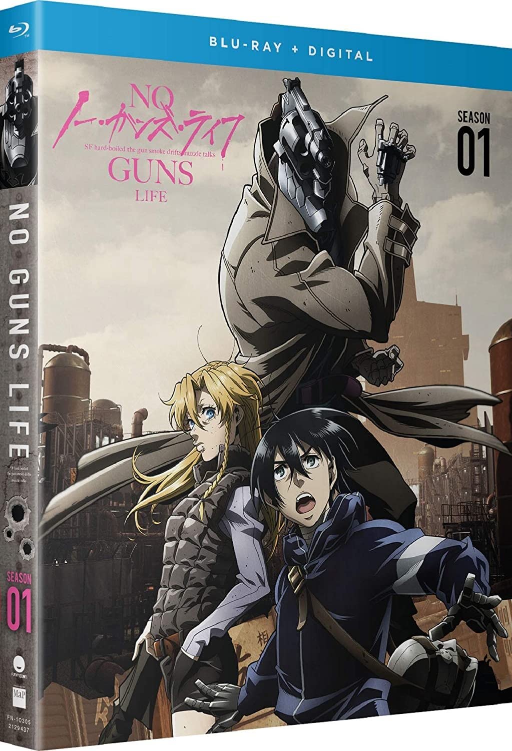 No Guns Life - Season 1 Anime Blu-ray | Action Cyberpunk Series | Perfect for Anime Collectors & Sci-Fi Fans