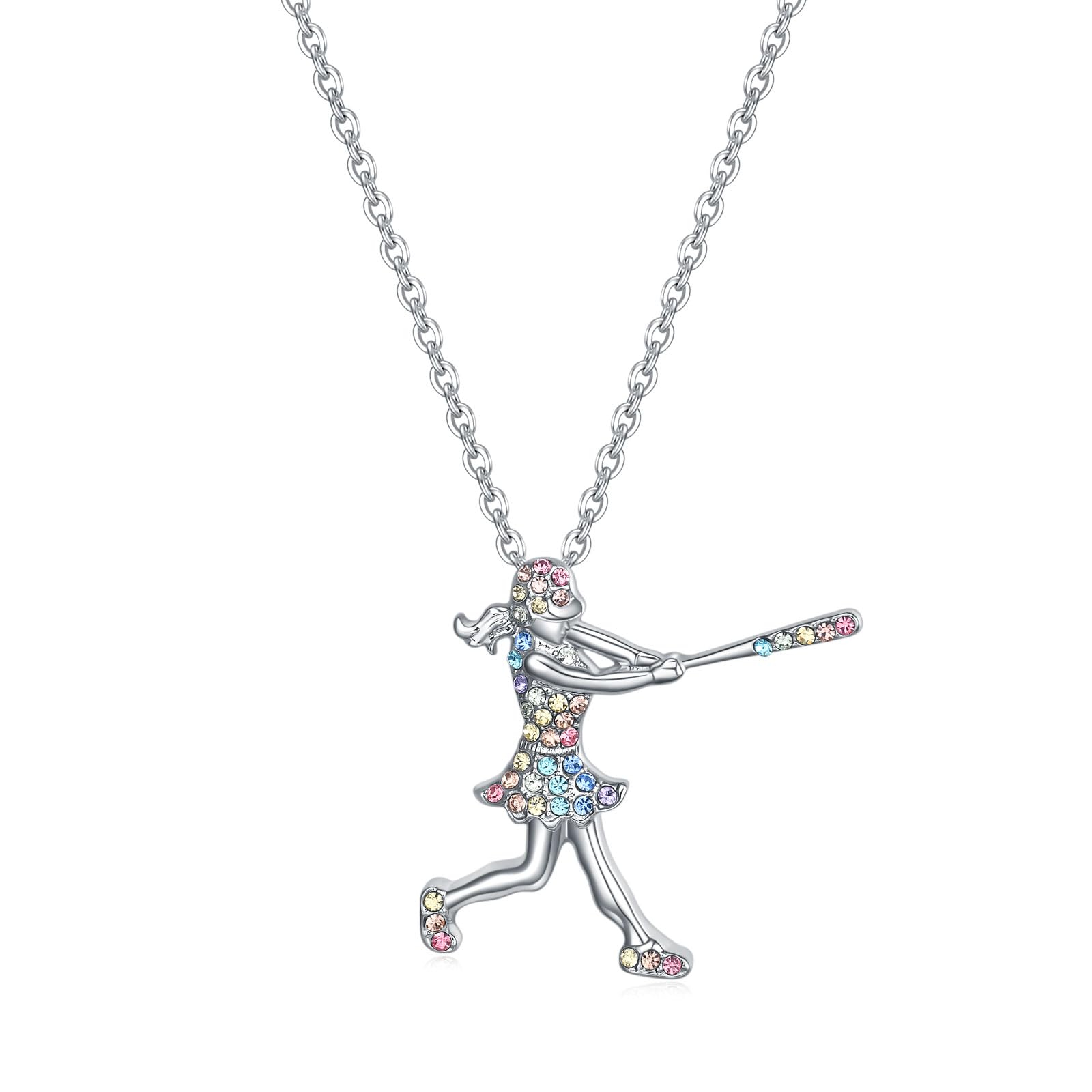 **Colorful Sports Lover Necklace for Women & Girls - Volleyball, Basketball, Soccer, Football Jewelry Gift - Perfect for Birthday, Daughter, Niece - Ideal for Game Days & Casual Wear**