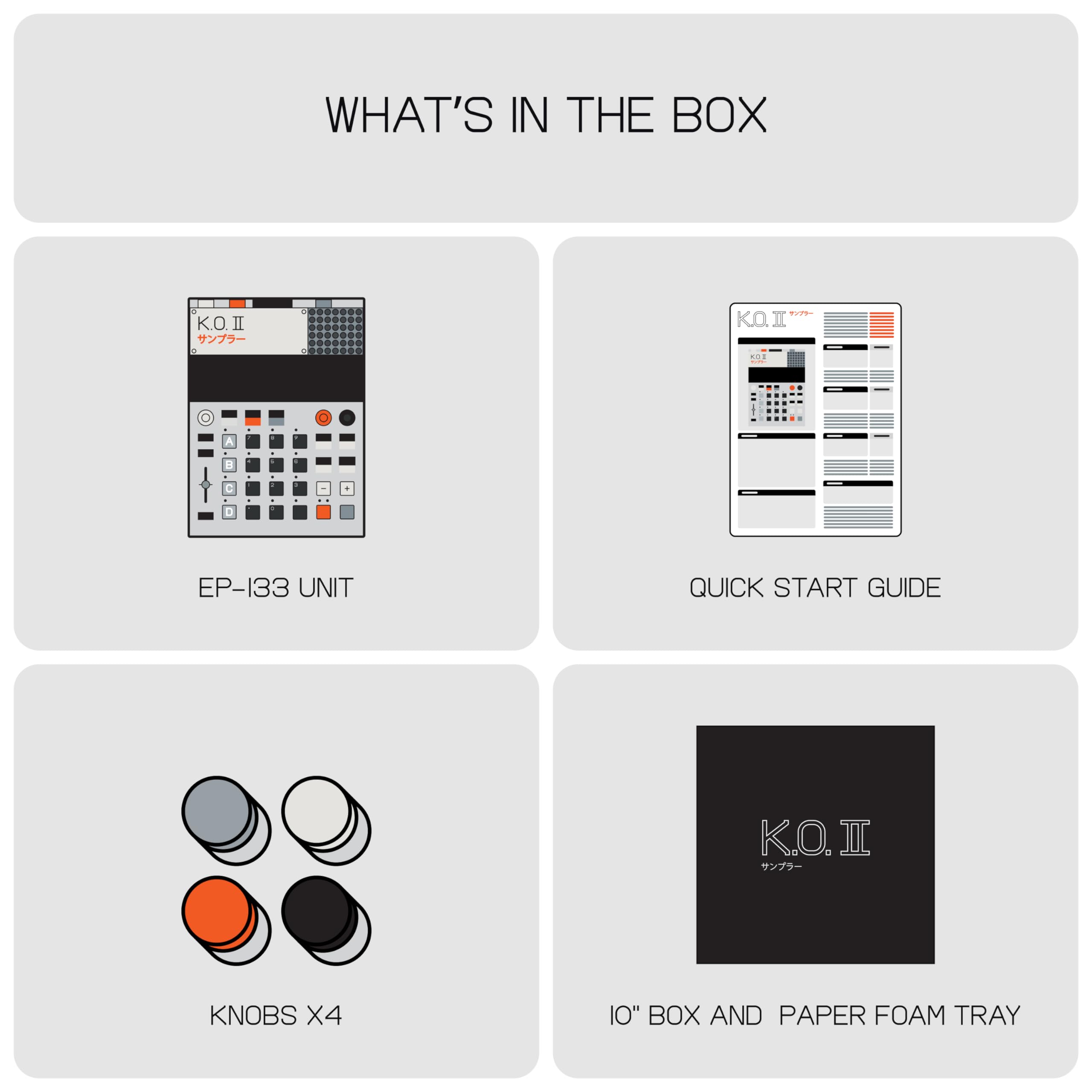 Teenage Engineering EP-133 K.O. II Sampler & Drum Machine with Built-in Mic, Effects & Sequencer - Perfect for Music Production, Live Performances & Beat Making