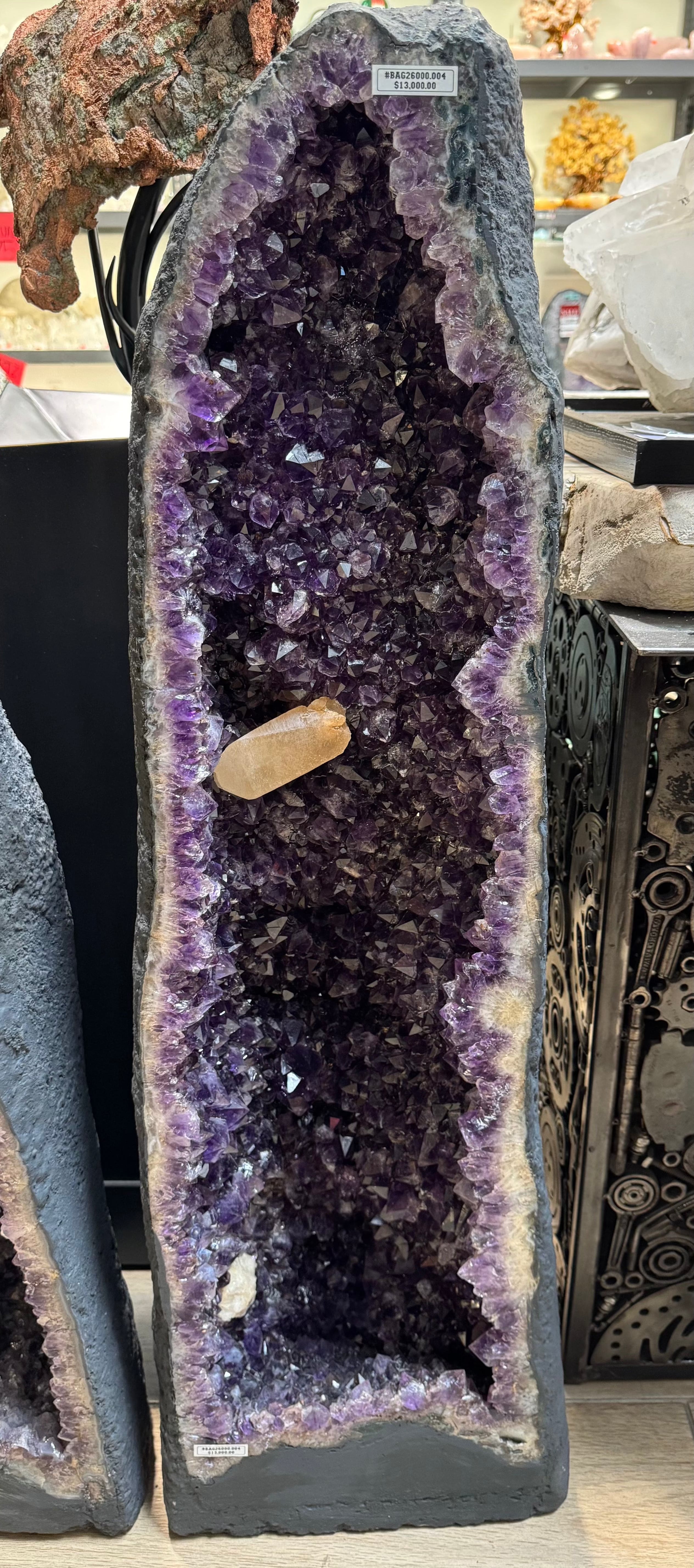 Natural Amethyst Geode Cathedral from Brazil - 40 to 138 lbs | Large Healing Crystal Cluster for Home Decor, Meditation & Spiritual Gifts