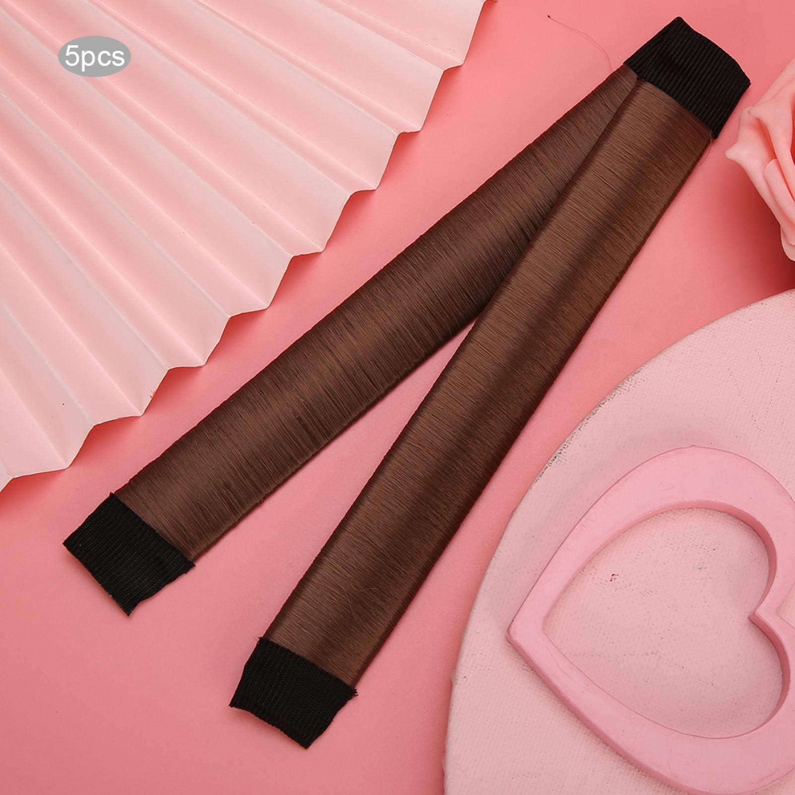 5PCS Hair Bun Maker Set - Fast & Easy Donut Bun Maker & French Twist Hairstyle Tool for Women & Kids with Long Hair | Portable Hair Accessories for Home, Travel & Party Hairstyles