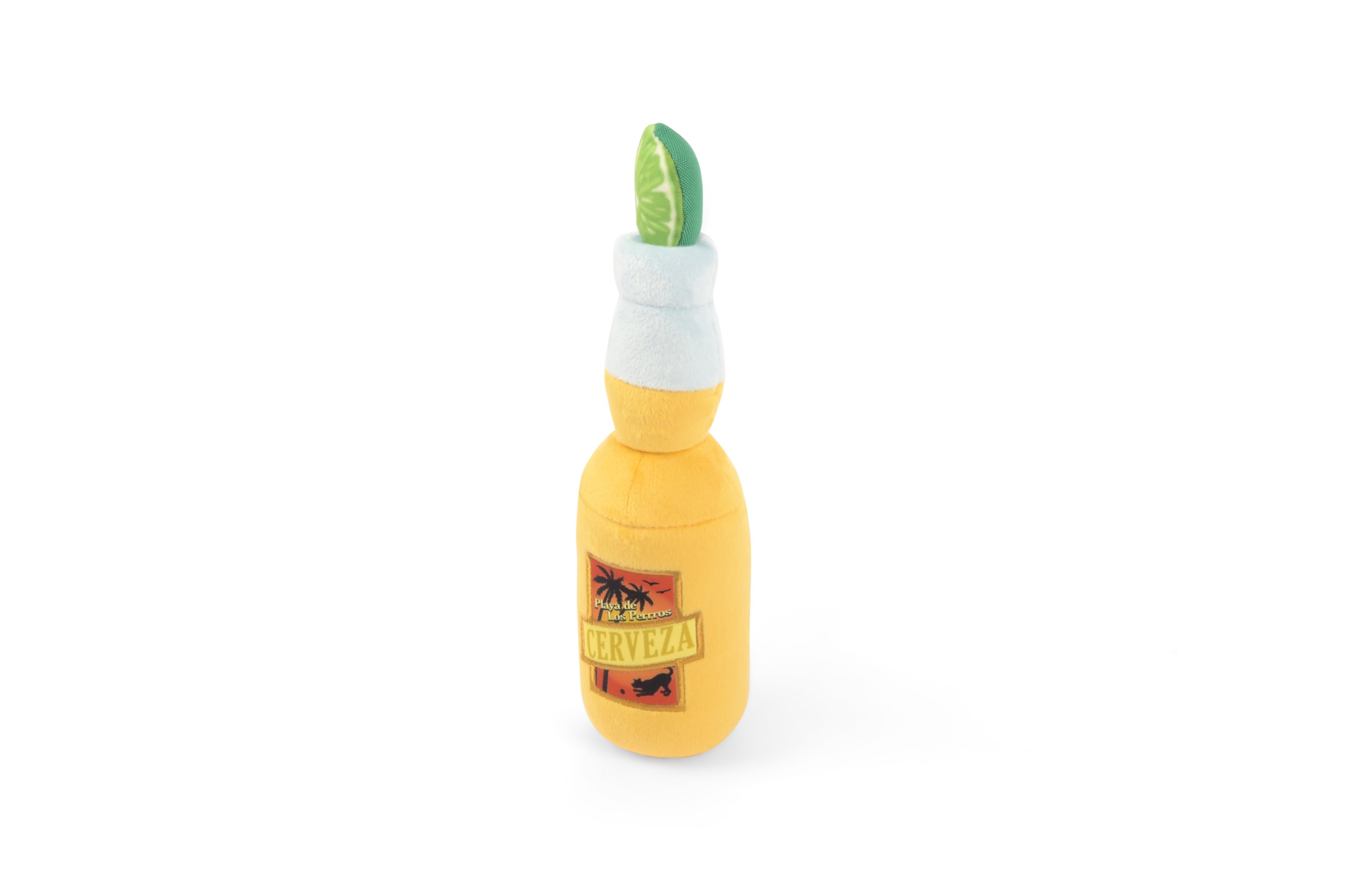 Tropical Paradise™ Dog Plush Toy - La Cerveza Tropical Beer-Shaped Chew Toy for Dogs | Durable & Soft Pet Play Toy for Small, Medium & Large Breeds | Perfect for Playtime, Training & Cuddling
