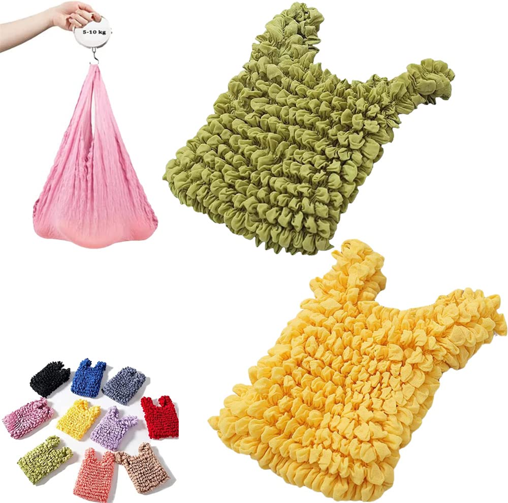 KDGENG Magic Stretch Pleated Handbag - Foldable Portable Pineapple Bag with 5-10kg Capacity | Perfect for Travel, Shopping, and Everyday Storage Needs