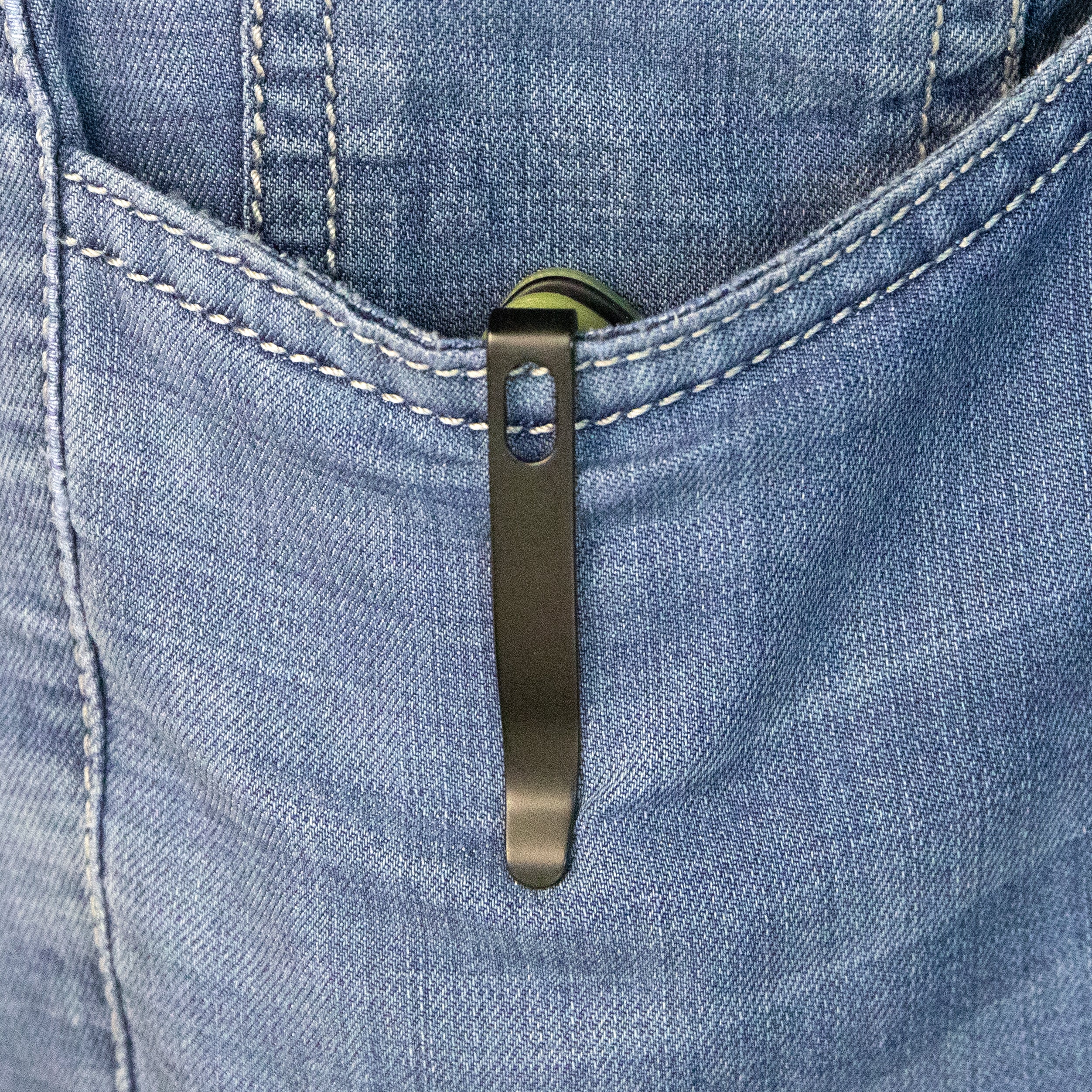 Belus Thumb Stud EDC Pocket Knife - Translucent Yellow G10 Handle, 2.95