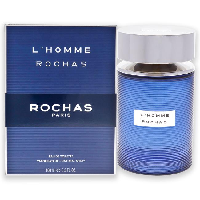 Rochas L'Homme Eau de Toilette Spray for Men - Fresh & Woody Fragrance for Day & Night Wear, Office & Special Occasions