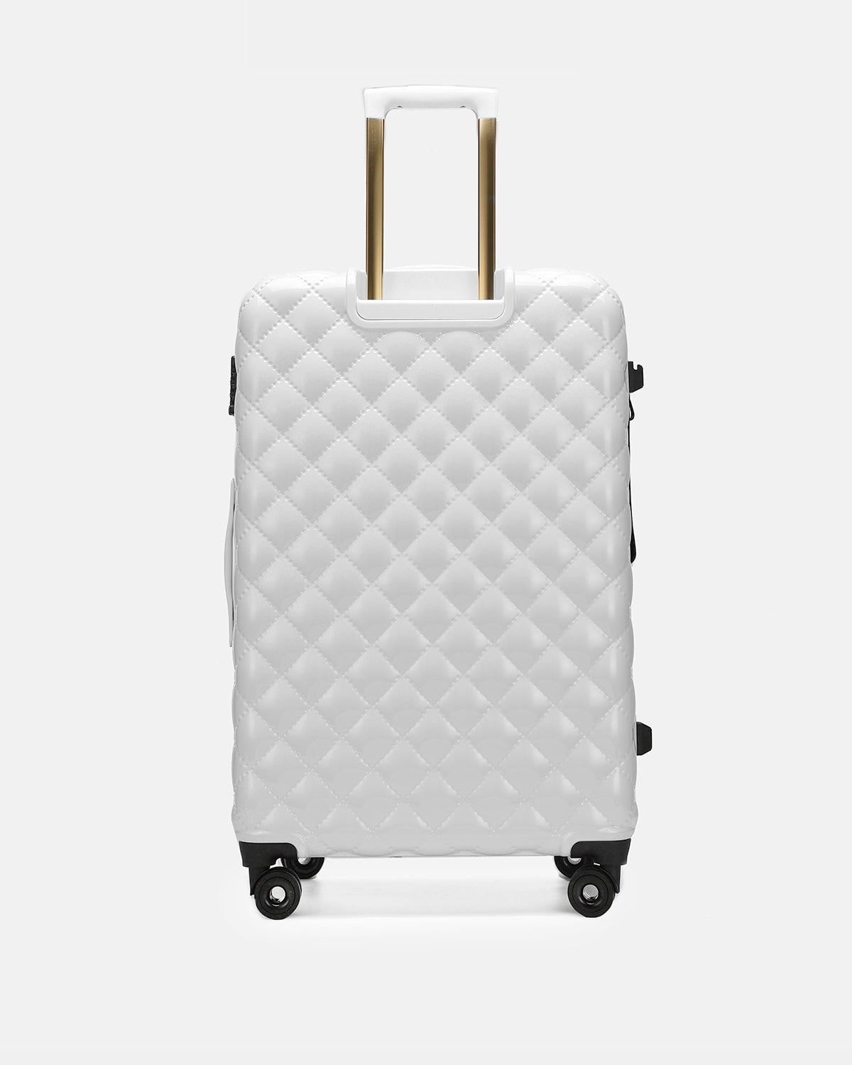 Premium White Diamond 3-Piece Luggage Set with Spinner Wheels - Lightweight Hardshell Suitcase for Travel, Vacation & Business Trips