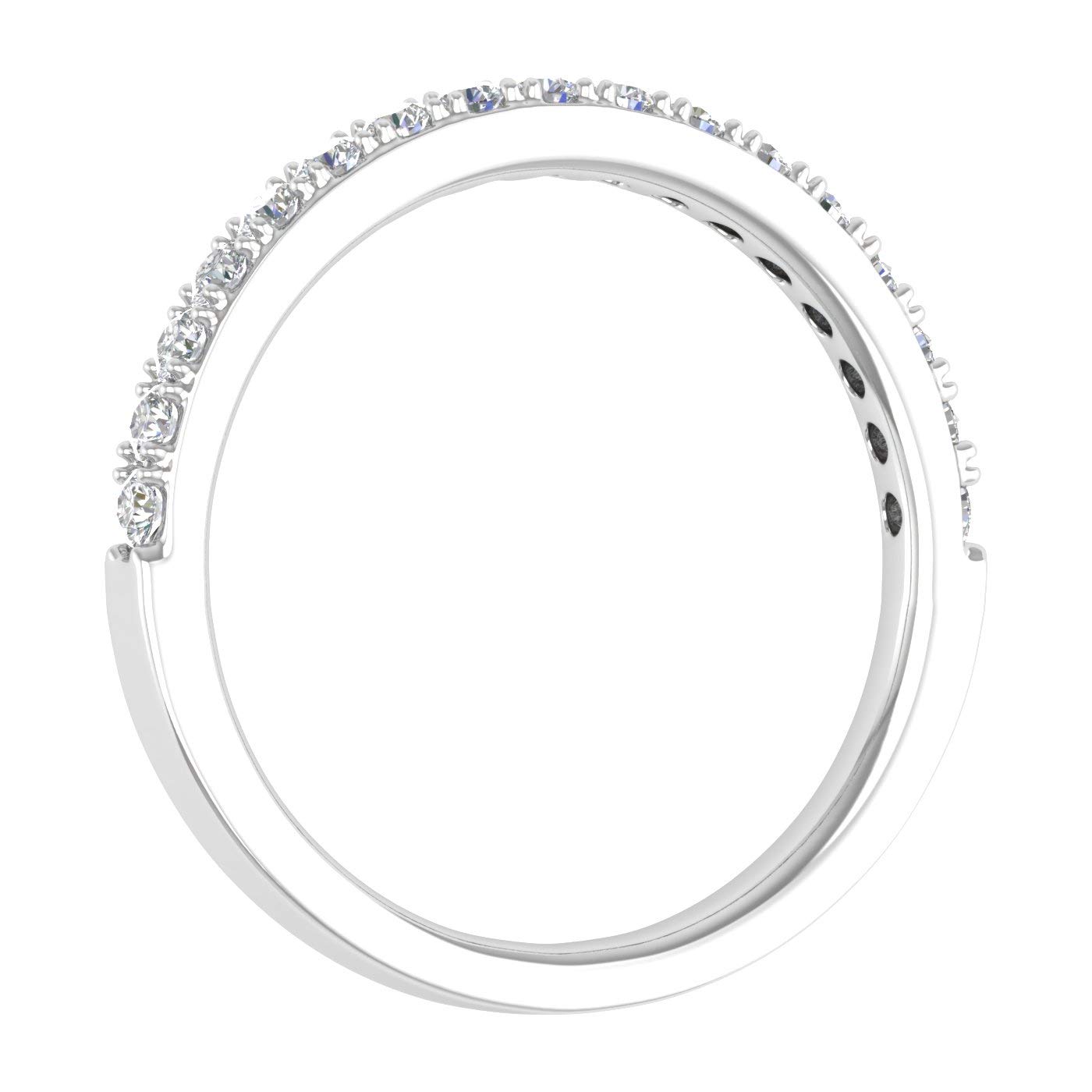 1/4 Carat Round Diamond Wedding Band Ring in 10K Gold - Elegant Bridal Jewelry for Engagement, Anniversary & Special Occasions