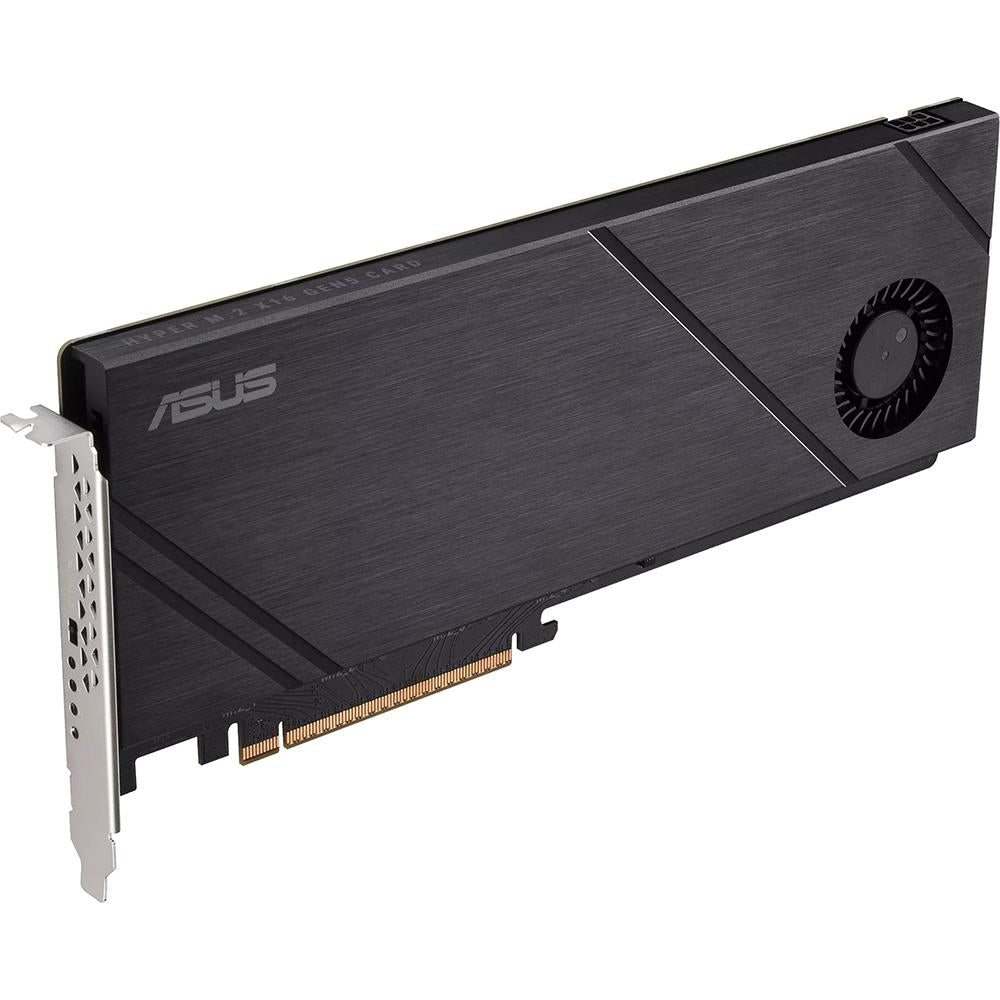 ASUS Hyper M.2 x16 Gen5 PCIe 5.0 NVMe SSD Expansion Card - Black | Supports 4 M.2 SSDs | High-Speed Storage Upgrade for Gaming PCs, Workstations & Content Creation