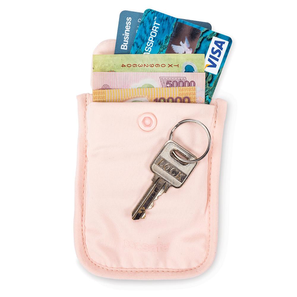 Pacsafe Coversafe S25 Secret Travel Bra Pouch - RFID Blocking Money Belt for Women - Perfect for Airports, Vacations & Adventure Travel