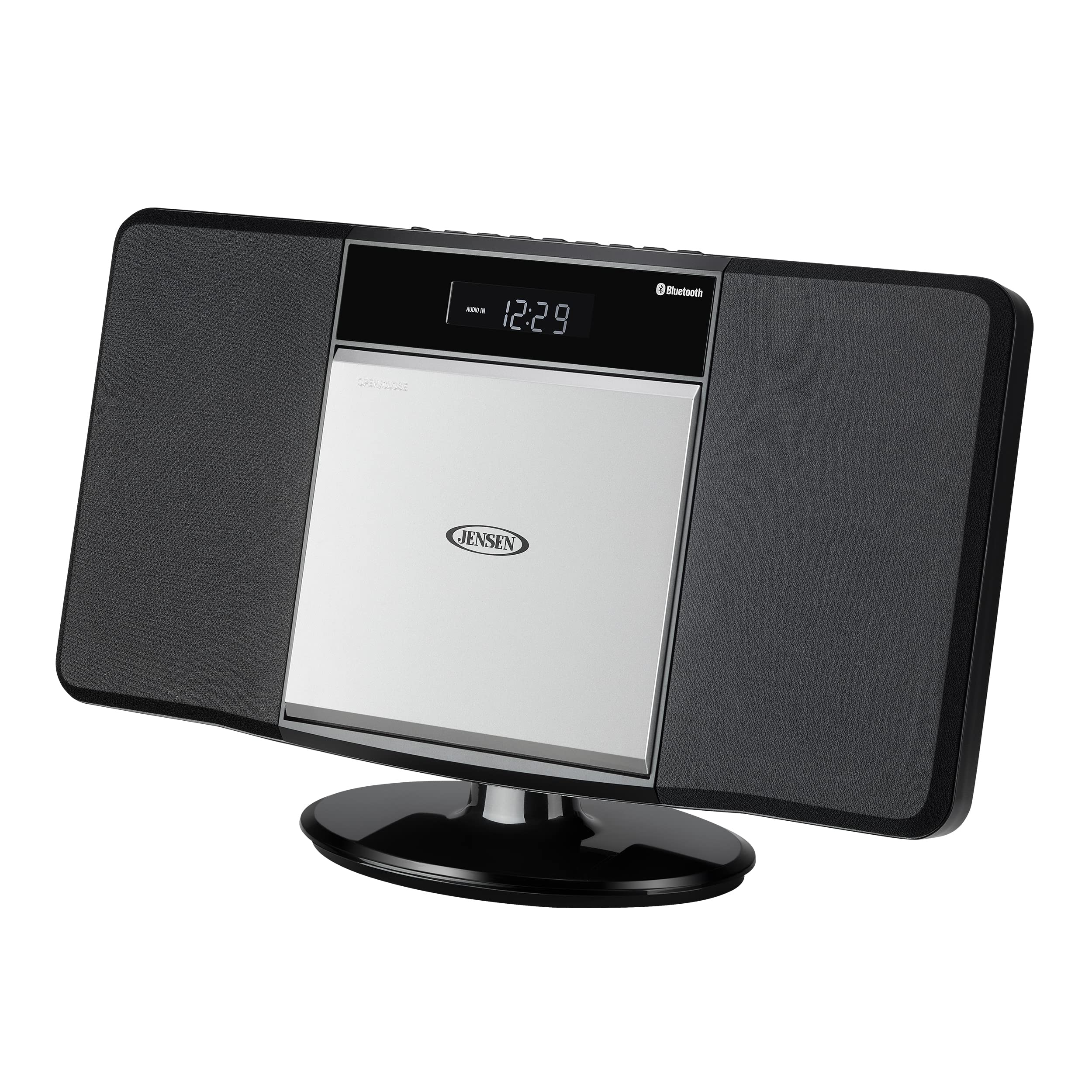 Jensen JBS-300 Modern Bluetooth Stereo Music System with CD/MP3/WMA Player, Wireless Streaming & USB Port | Digital AM/FM Stereo with Remote | Perfect for Home, Office & Party Entertainment