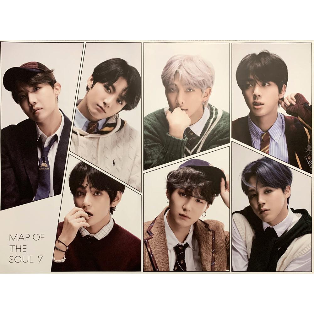 BTS 4th Album 'MAP OF THE SOUL : 7' Official Poster - K-Pop Wall Decor for Bedroom, Office & Fan Collection | Perfect Gift for ARMY Fans
