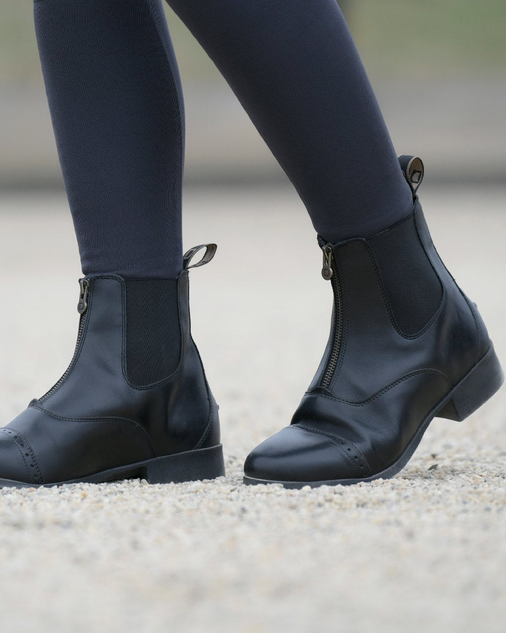 Dublin Foundation Zip Paddock Boots II - Equestrian Riding Boots for Women & Girls - Perfect for Horseback Riding, Training & Stable Work