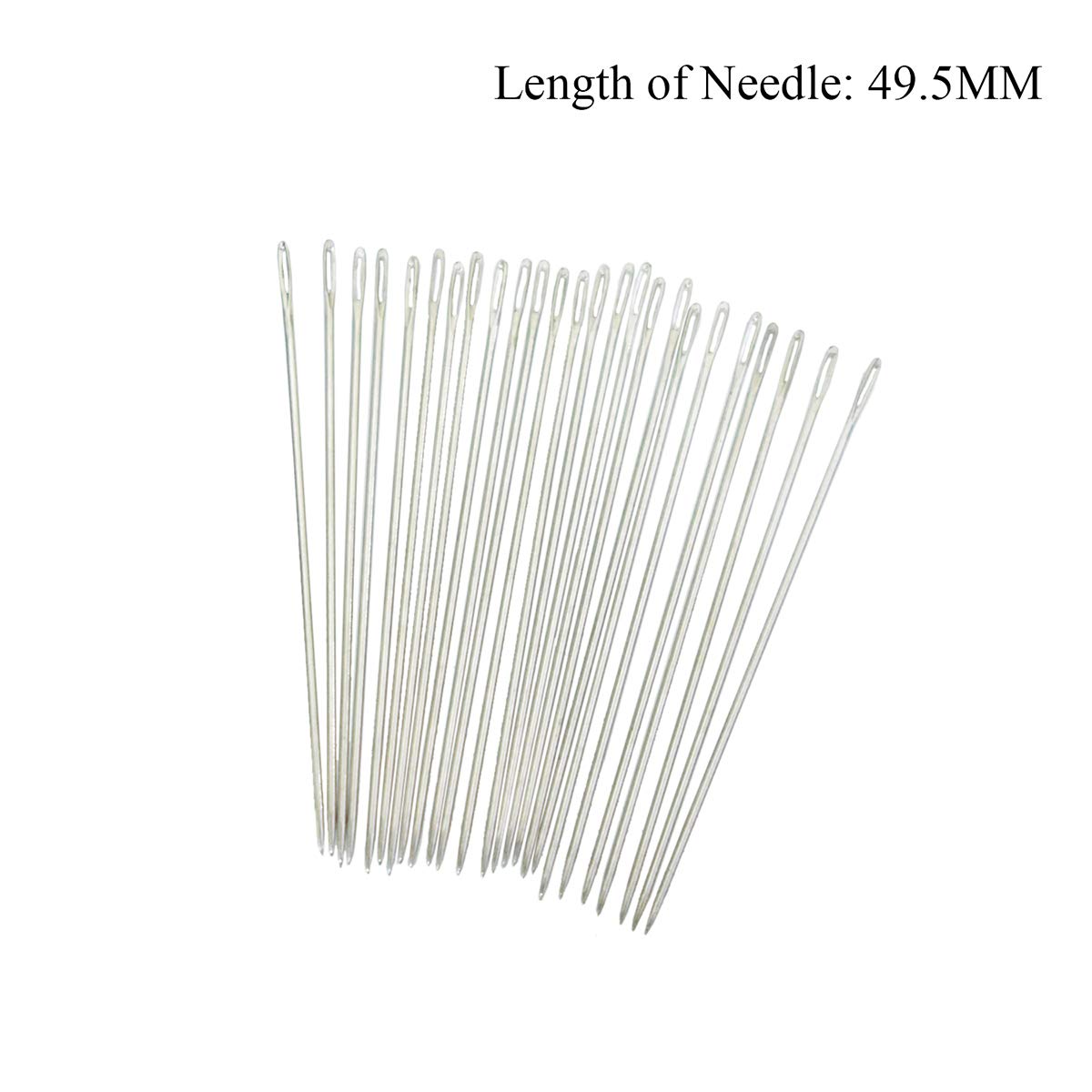 Premium Embroidery Needles for Crafts - Size 6 Pony Darners (25-Pack) | Perfect for Hand Embroidery, Cross Stitch & Sewing Projects