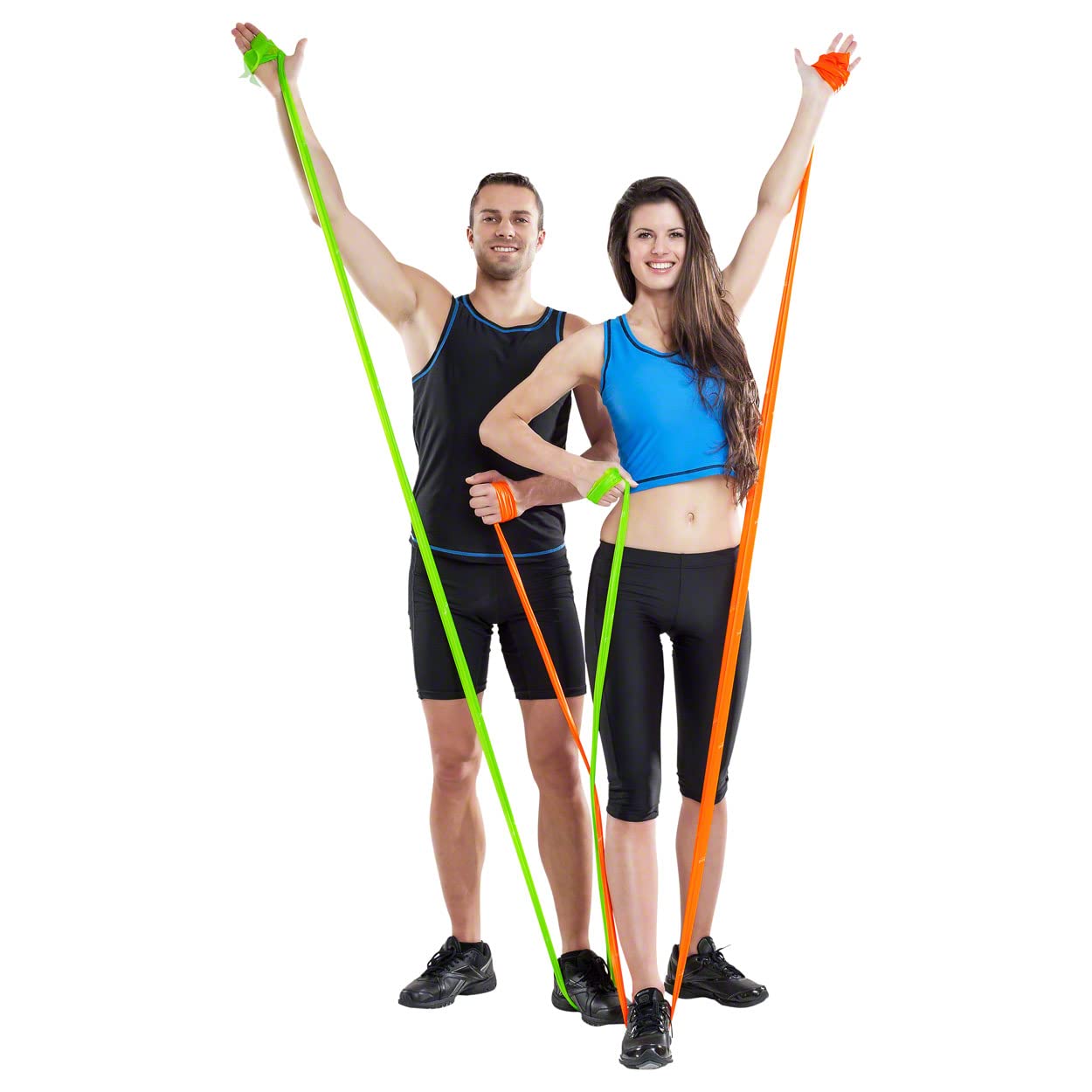 Extra Light Level 1 Peach Resistance Bands - 50 Yard/46 Meter Latex Exercise Bands for Strength Training, Physical Therapy & Home Workouts | Perfect for Pilates, Core Exercises & Rehab