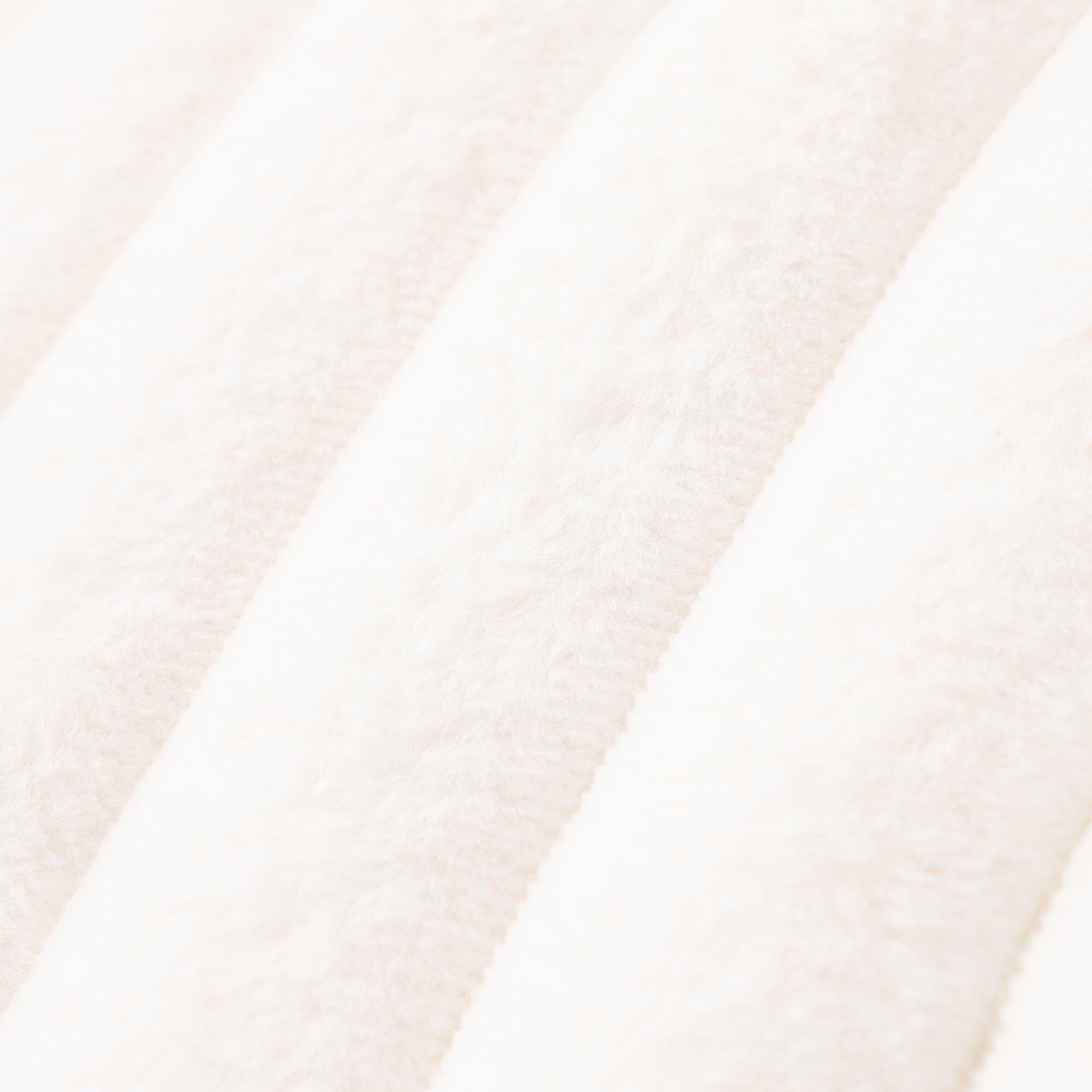 Luxury Faux Fur Cushion Cover 18x18 Inches Ivory - Soft Decorative Pillow Case for Sofa, Bed, Living Room & Home Decor