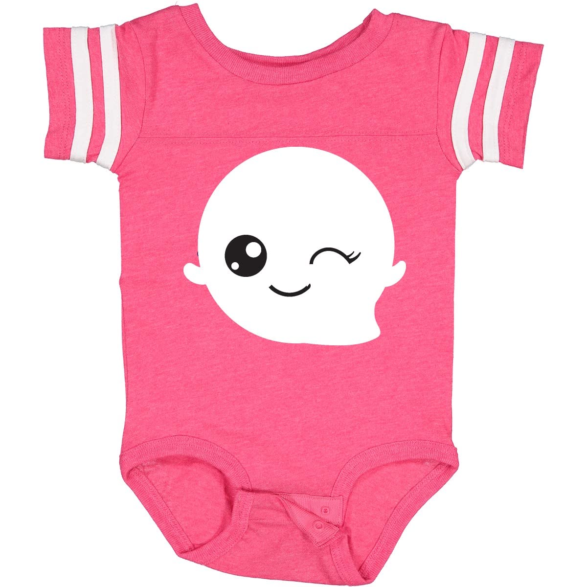 Inktastic Halloween Ghost Baby Bodysuit - Cute Winking Ghost Trick or Treat Outfit for Infants | Perfect for Halloween Parties & Photo Shoots
