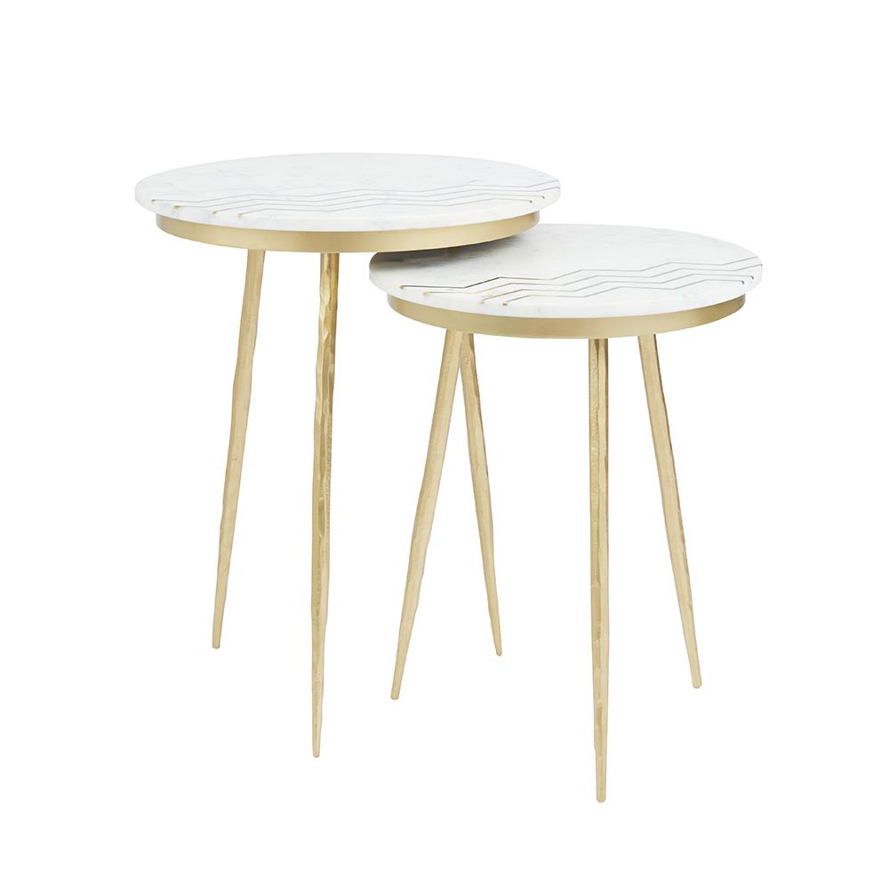 Belven Modern End Table Set of 2 - Nightstand Side Tables for Living Room, Bedroom - Wooden Accent Furniture with Storage Shelf - Perfect for Small Spaces, Apartments, Home Decor
